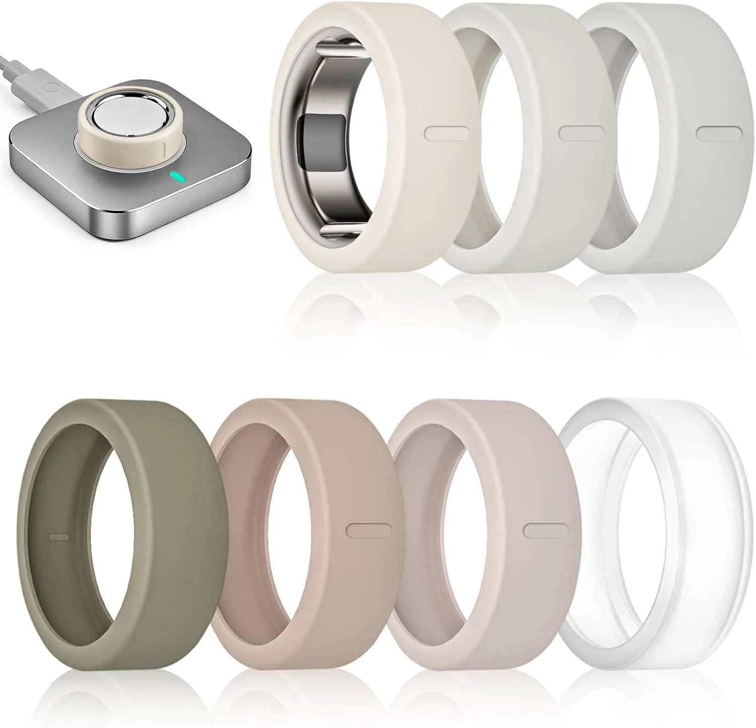 Protector para anillo Bandrain 7 unidades compatible con Oura Ring Gen 4/4 Ceramic/Gen 3