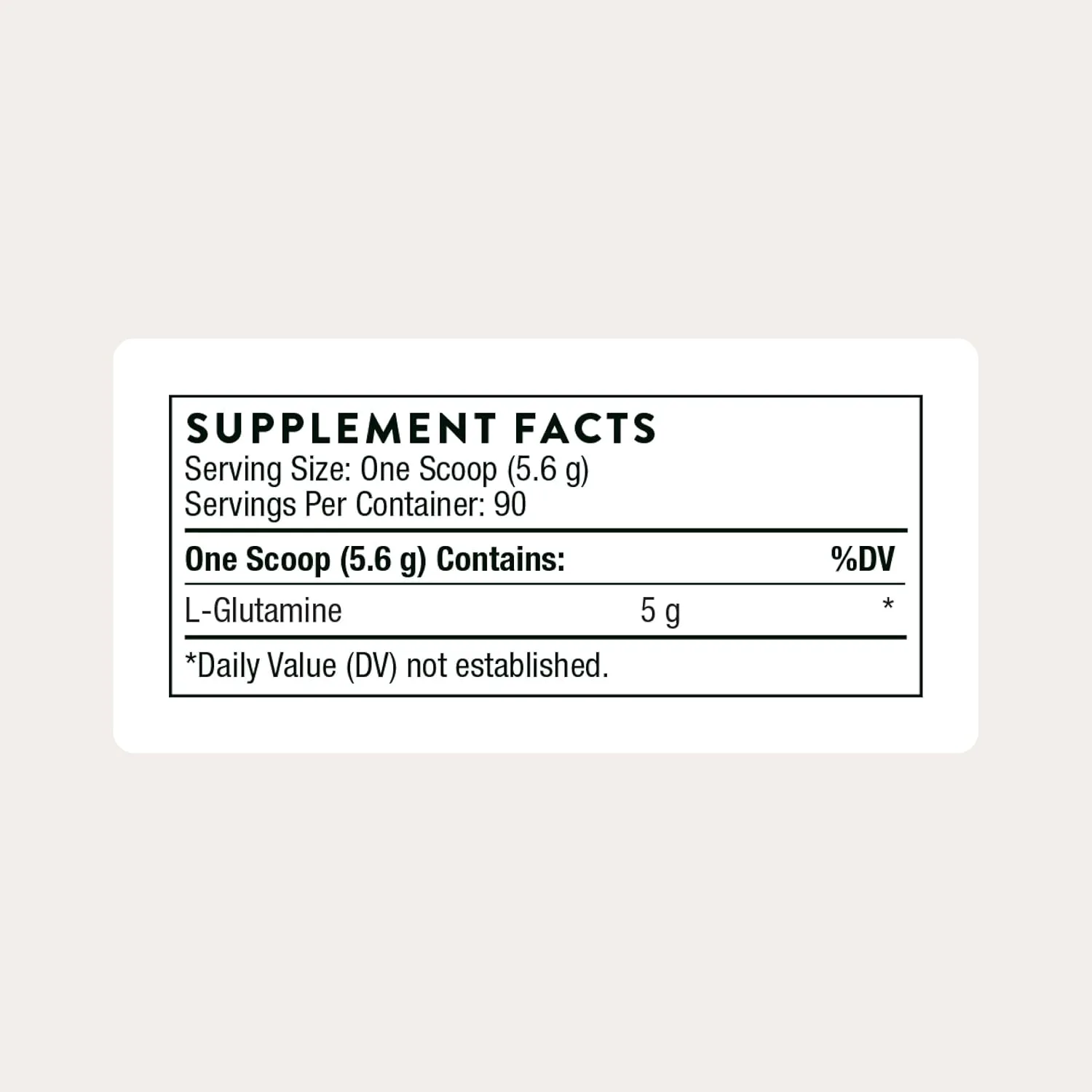 THORNE L-Glutamine Powder, Amino Acid Supplement, 90 Servings