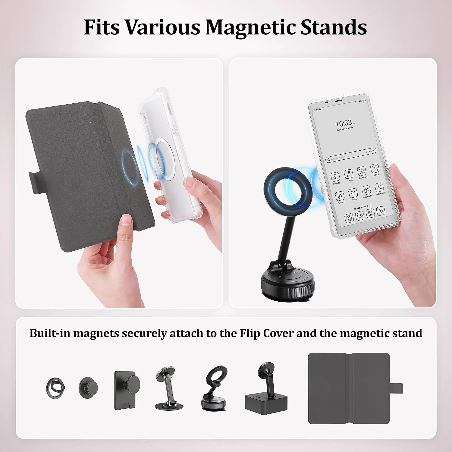 2in1 Case for Onyx BOOX Palma 2 Magnetic Detachable Folio Cover