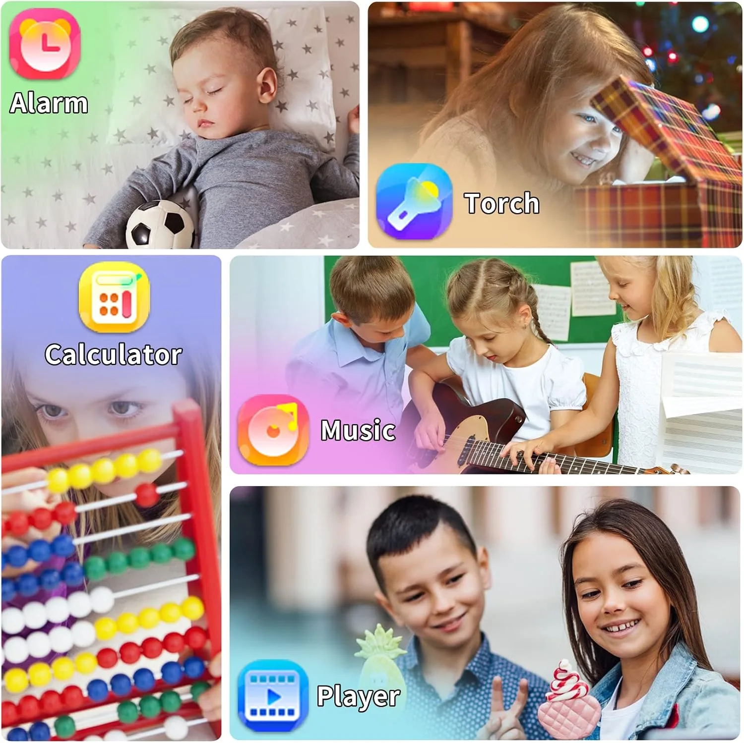 Smart Watch for Kids with 39 Puzzle Games, Camera, Video Recorder, Music