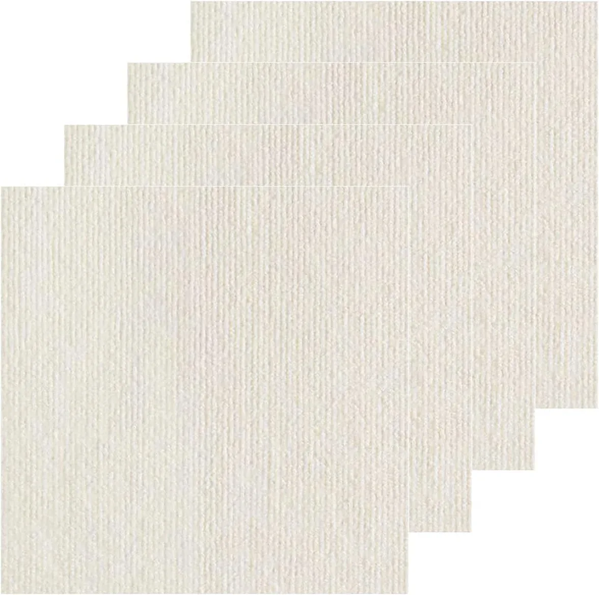 Baldosas adhesivas para alfombra Snfgwvh 30 unidades 30x30 cm Blanco