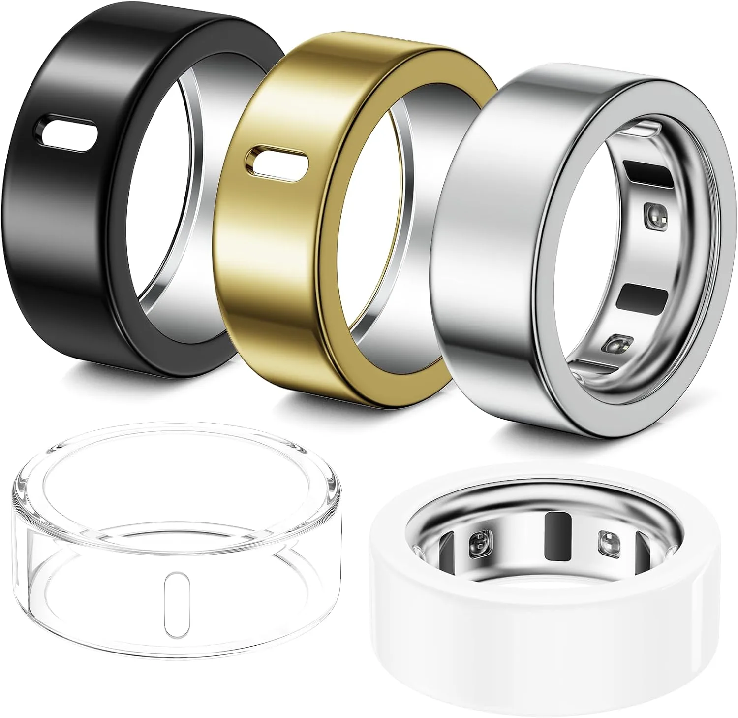 5 Pack Covers Compatible with Oura Ring 4/Oura Ring 3-Size 6