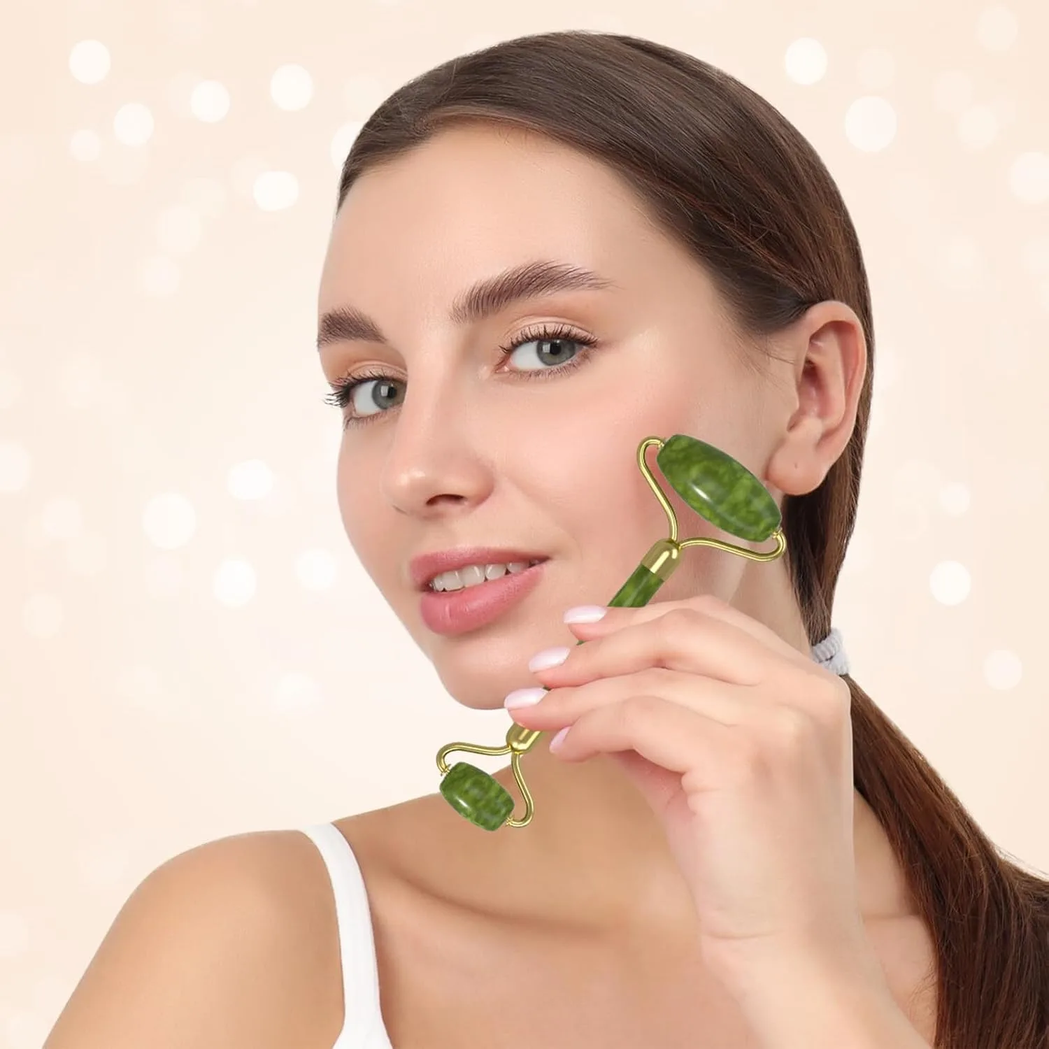 Gua Sha & Jade Roller Set for Face and Body