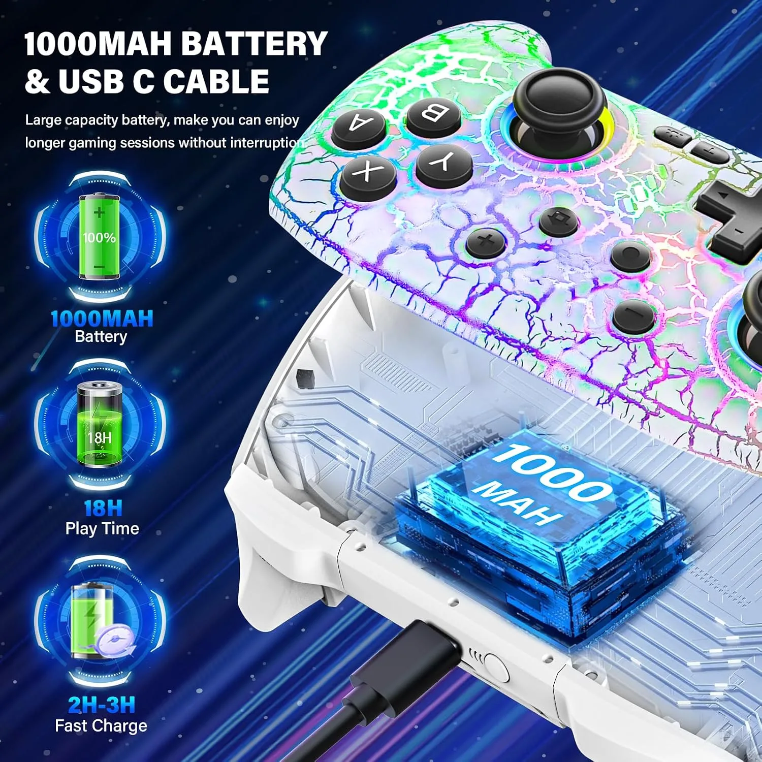 Switch Controller for Nitendo Switch/Switch 2/Switch Lite/Switch OLED
