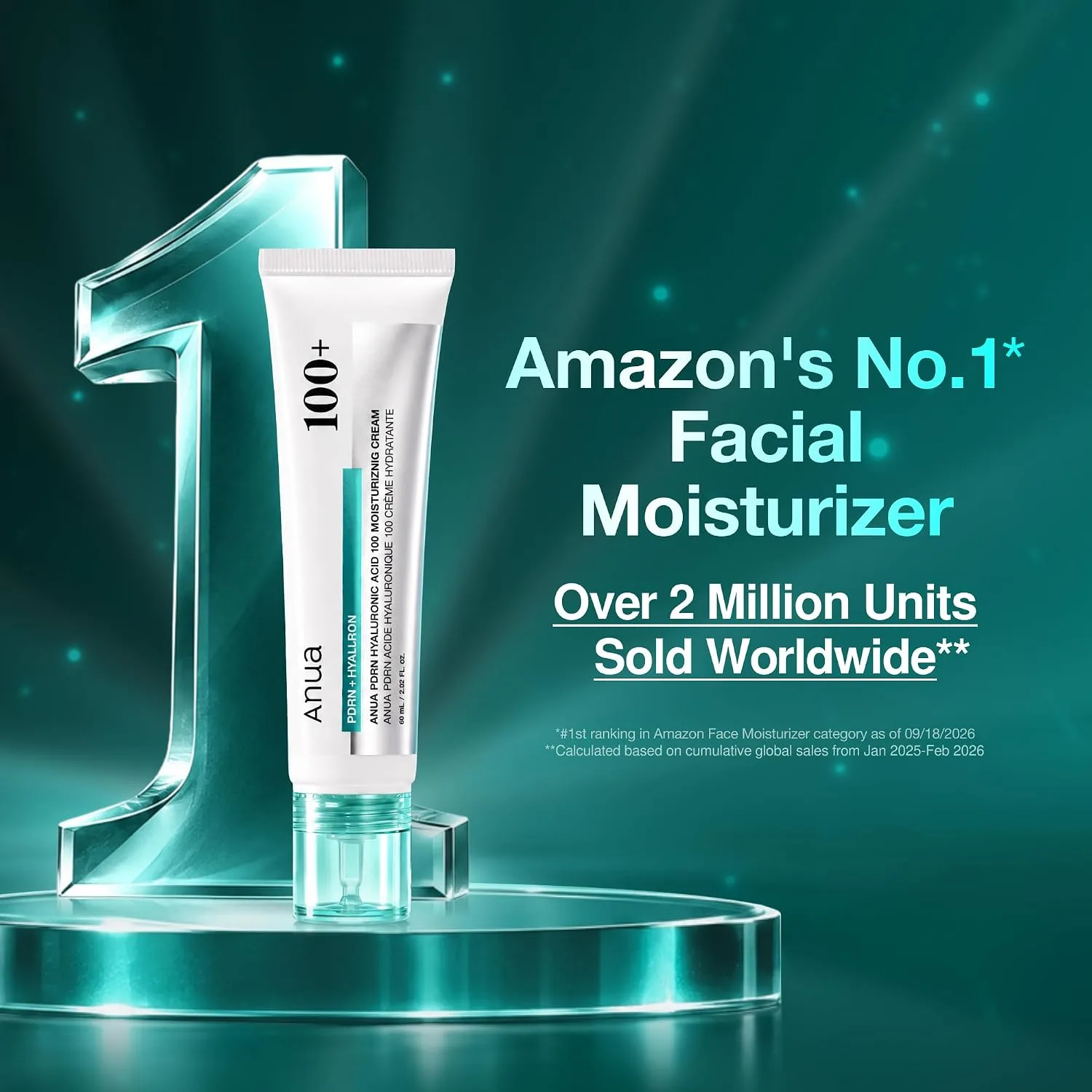 ANUA PDRN Hyaluronic Acid 100 Moisturizing Cream, 2.02 fl oz