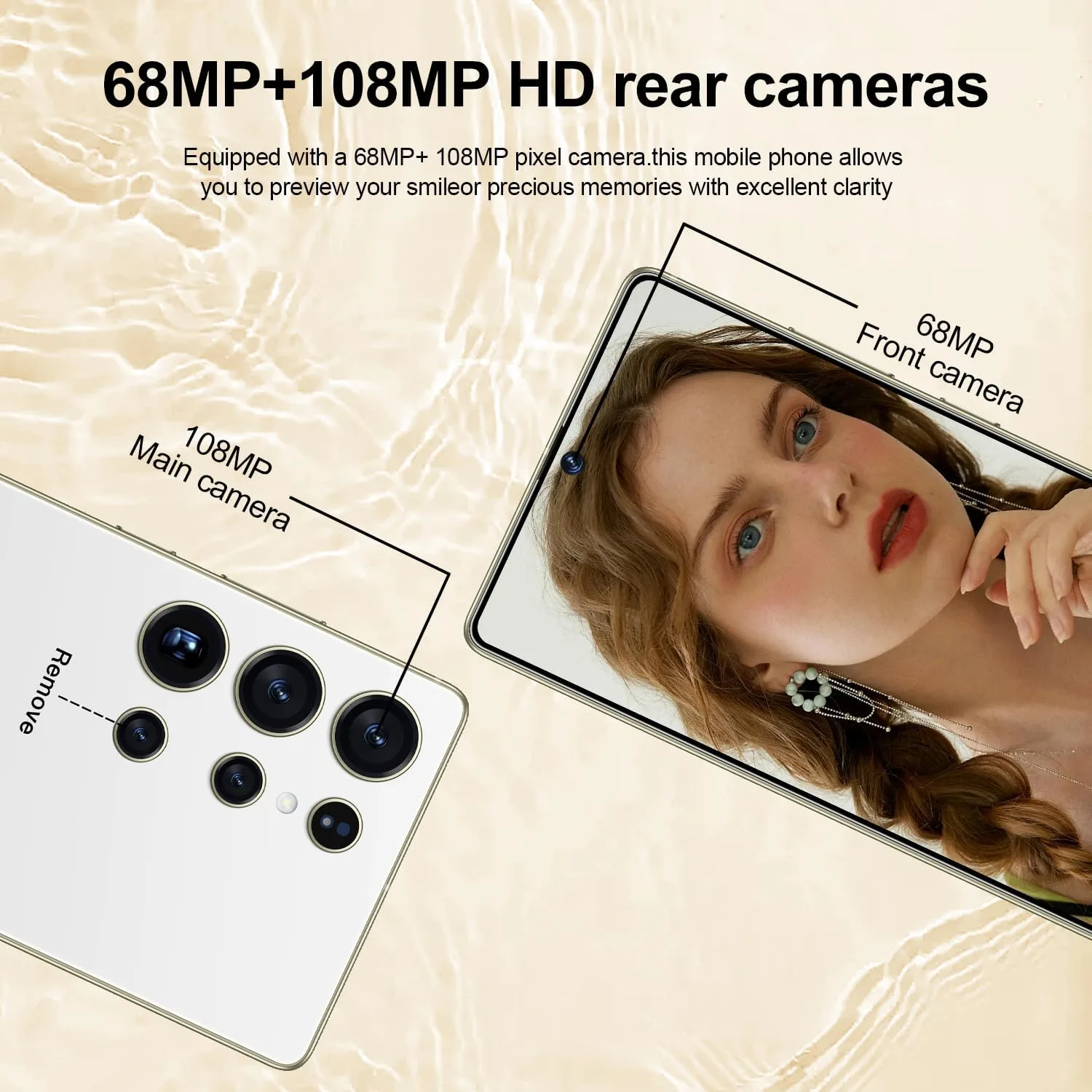 OEJBK I25 Ultra: Powerhouse 16GB/512GB, 2-Day 7000mAh Battery, Huge 6.99" Android 14 Phone w/Built-in Stylus - Your All-in-One Device The Superior Choice (White)