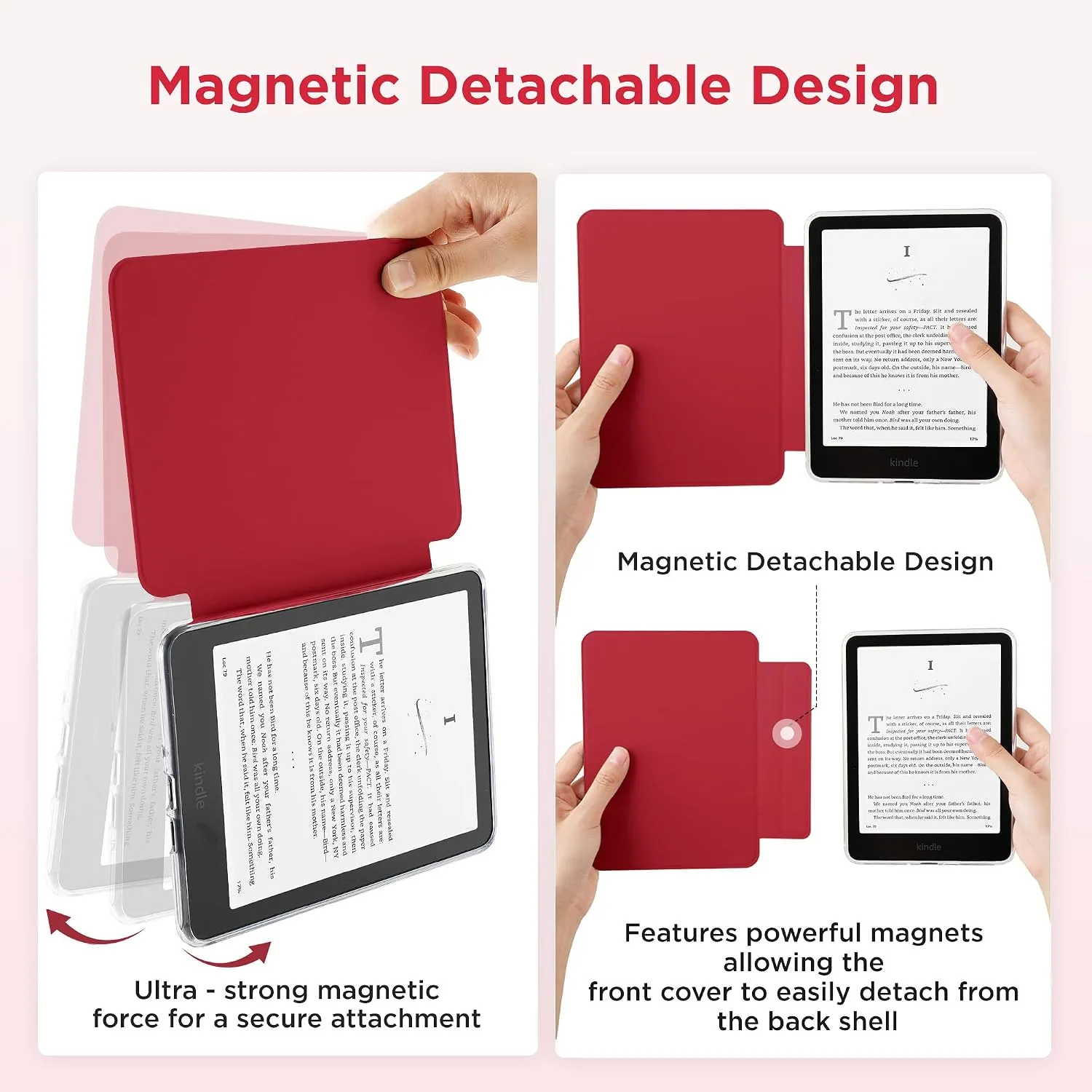 SESENSE Magnetic Case for 7'' Kindle Paperwhite 12th Gen 2024 & Colorsoft