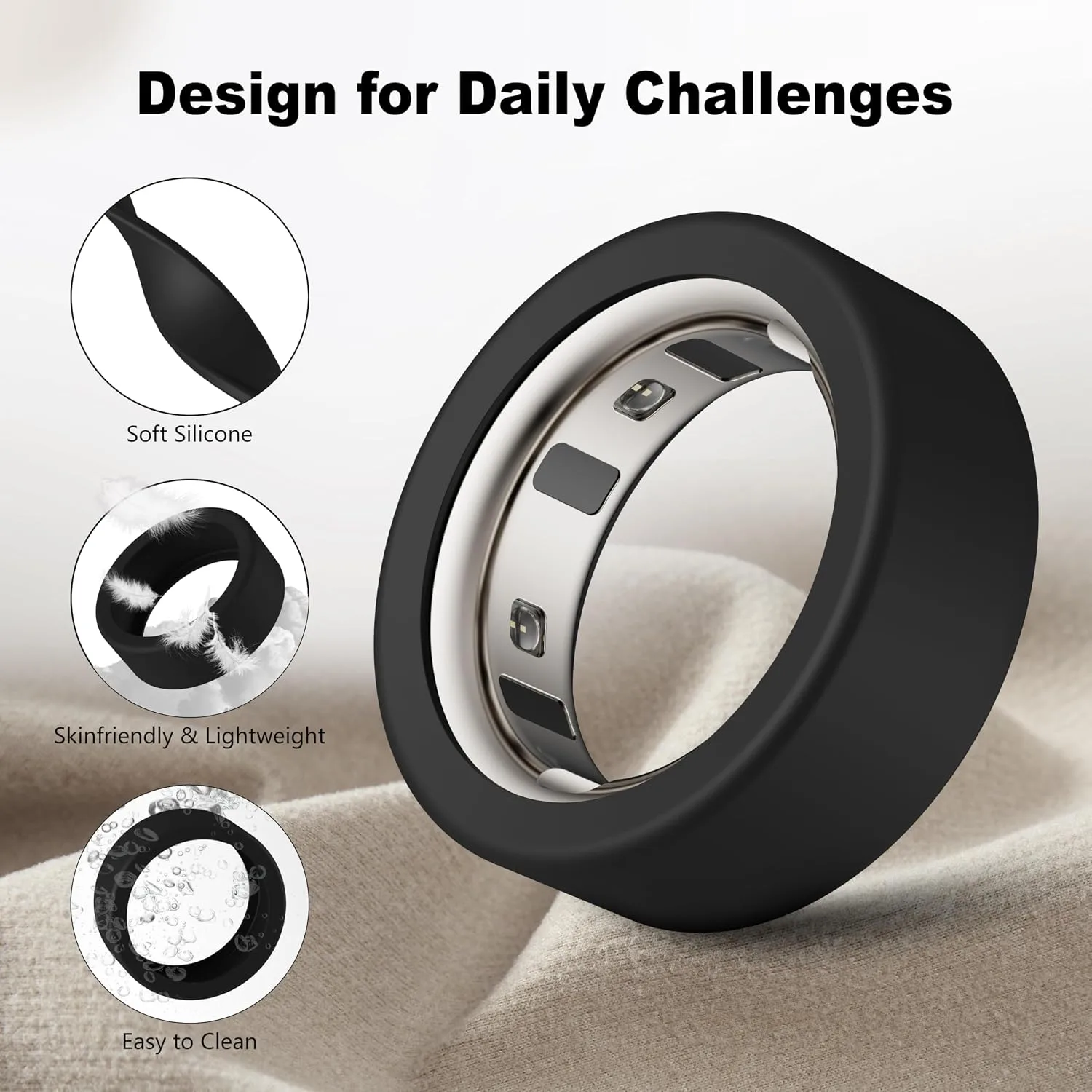 Cover Compatible for Oura Gen 4/Gen 4 Ceramic/Gen 3,Scratch Resistant