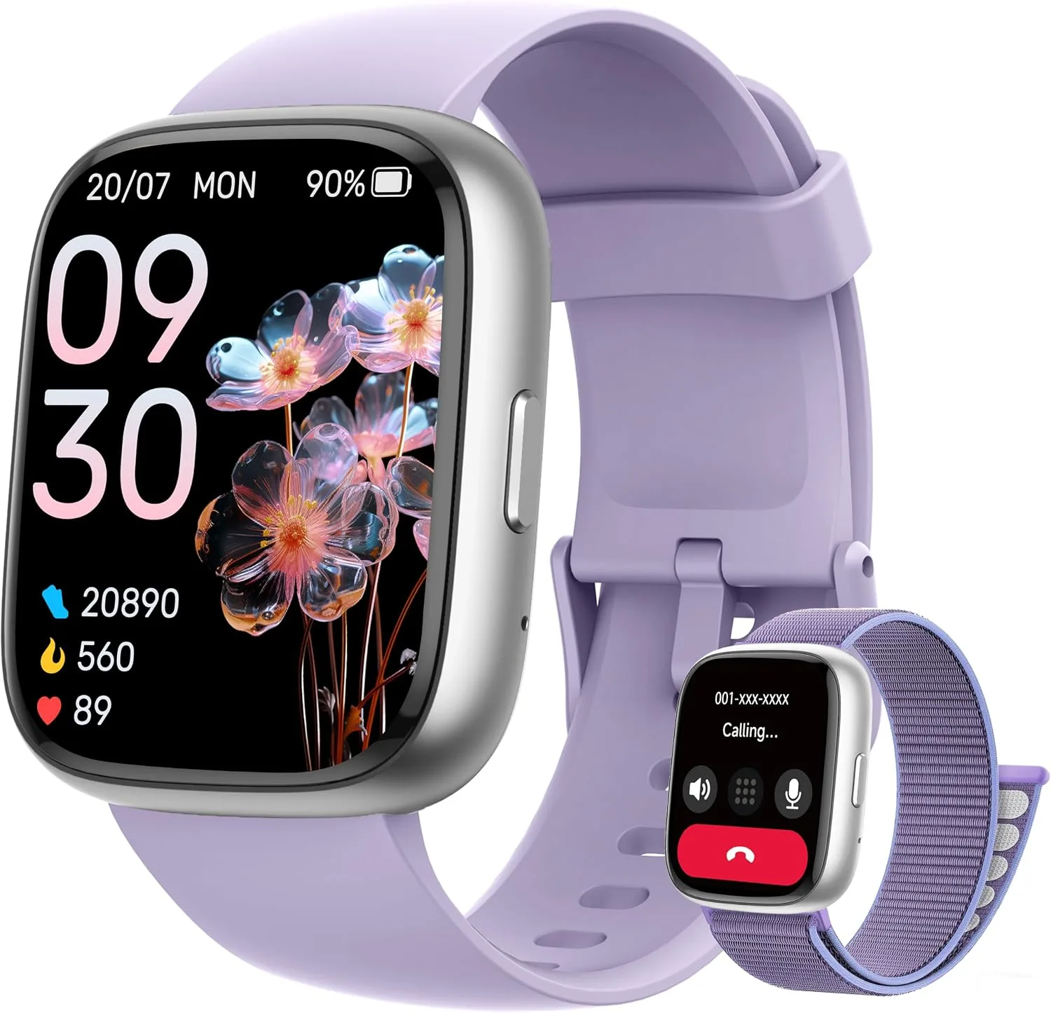 Smart Watch for Women Men, 2026 Upgrade Smartwatch [2 Bands, 44mm case], 1.83" Fitness Tracker Watch Alexa Built-in, Make/Answer Call, HR Sleep Stress Monitor, IP68 Waterproof Step Counter Watch