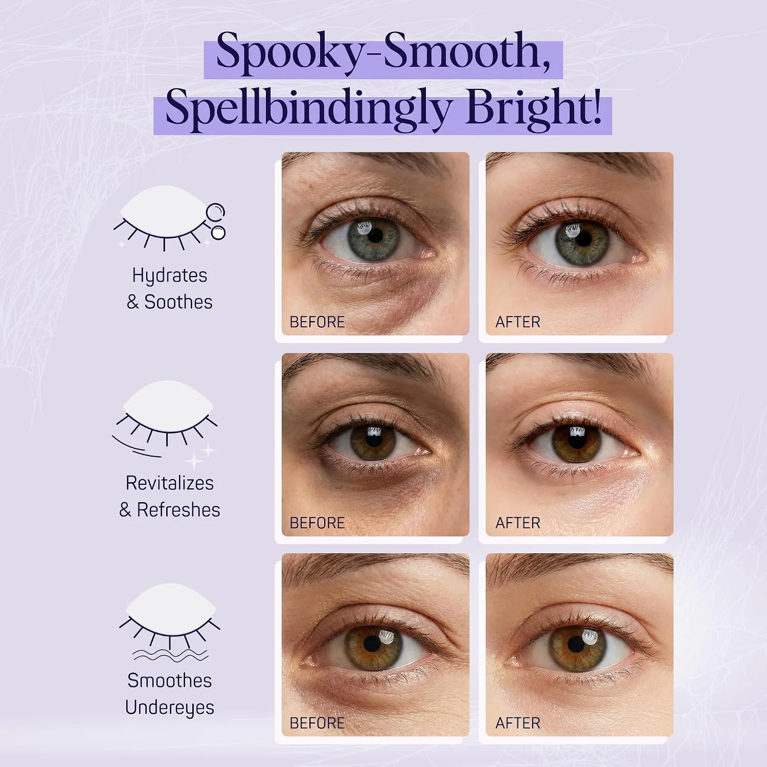 SpaLife Pumpkin Korean Under Eye Patches | Halloween Boo Basket Ideas | Hydrogel Eye Patch for Dark Circles | Halloween Gifts for Girlfriend | Pack of 6 Pairs (6 Undereye Treatments)