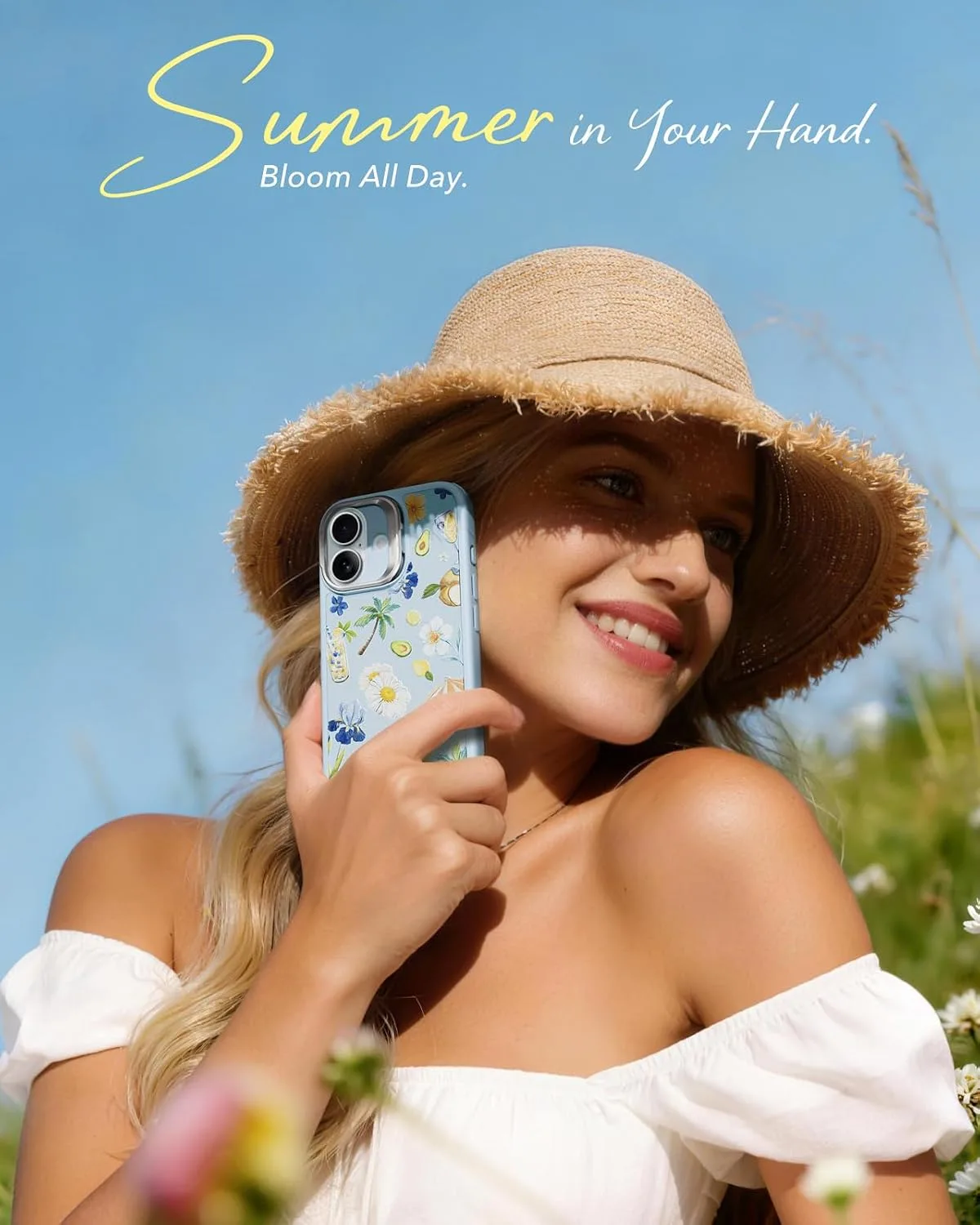 ESR Classic Hybrid Case for iPhone 17 with Flex Stand, Light Blue
