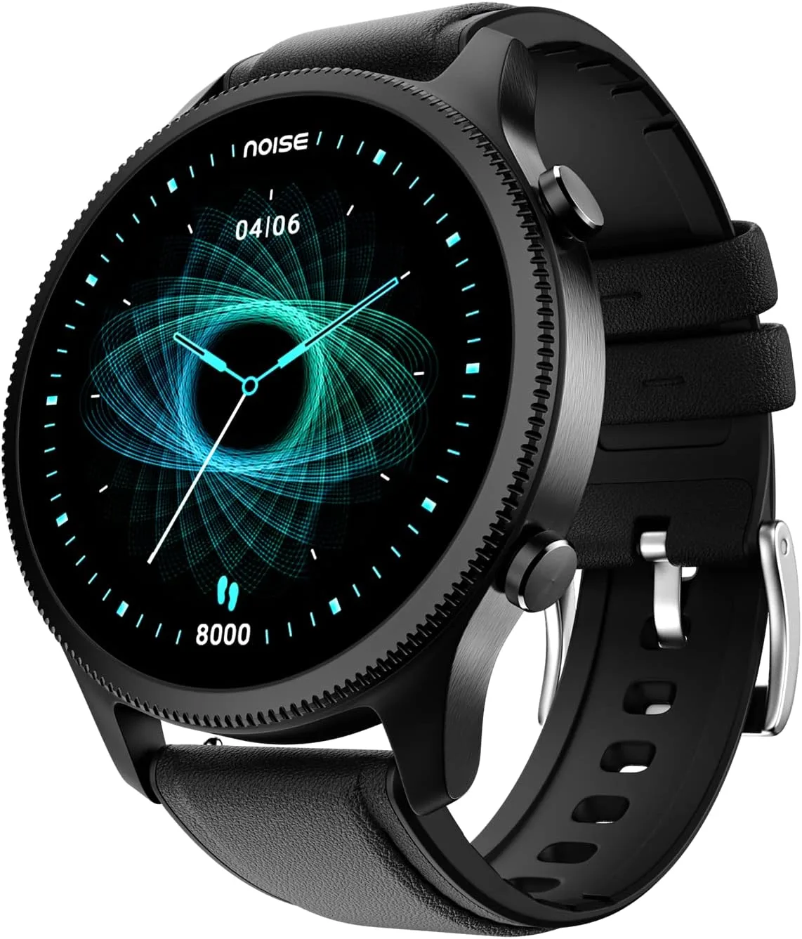 Noise Halo Premium Metallic Smartwatch, 1.43" AMOLED Display, 7 Day Battery, BT Calling (Make/Answer), Dust & Water Resistant, 100+ Sport Modes, NoiseFit App Supprt, 1 Year Warranty (Classic Black)