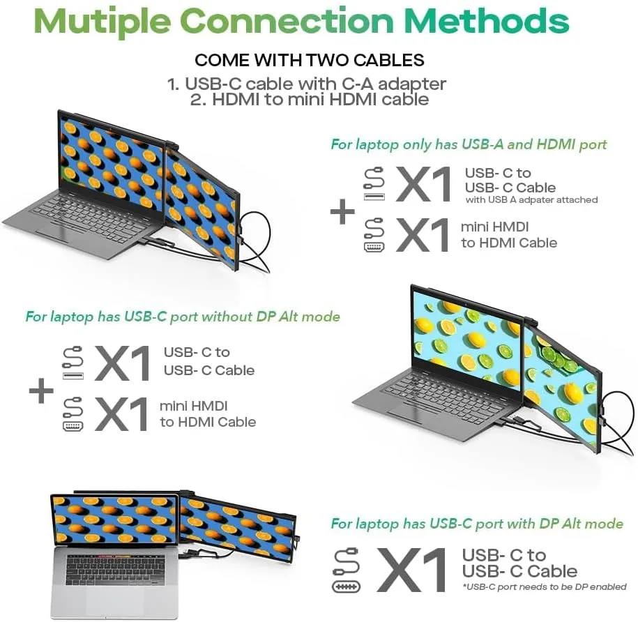 Mobile Pixels New Duex Max DS 14.1'' FHD 1080p Laptop Screen Extender