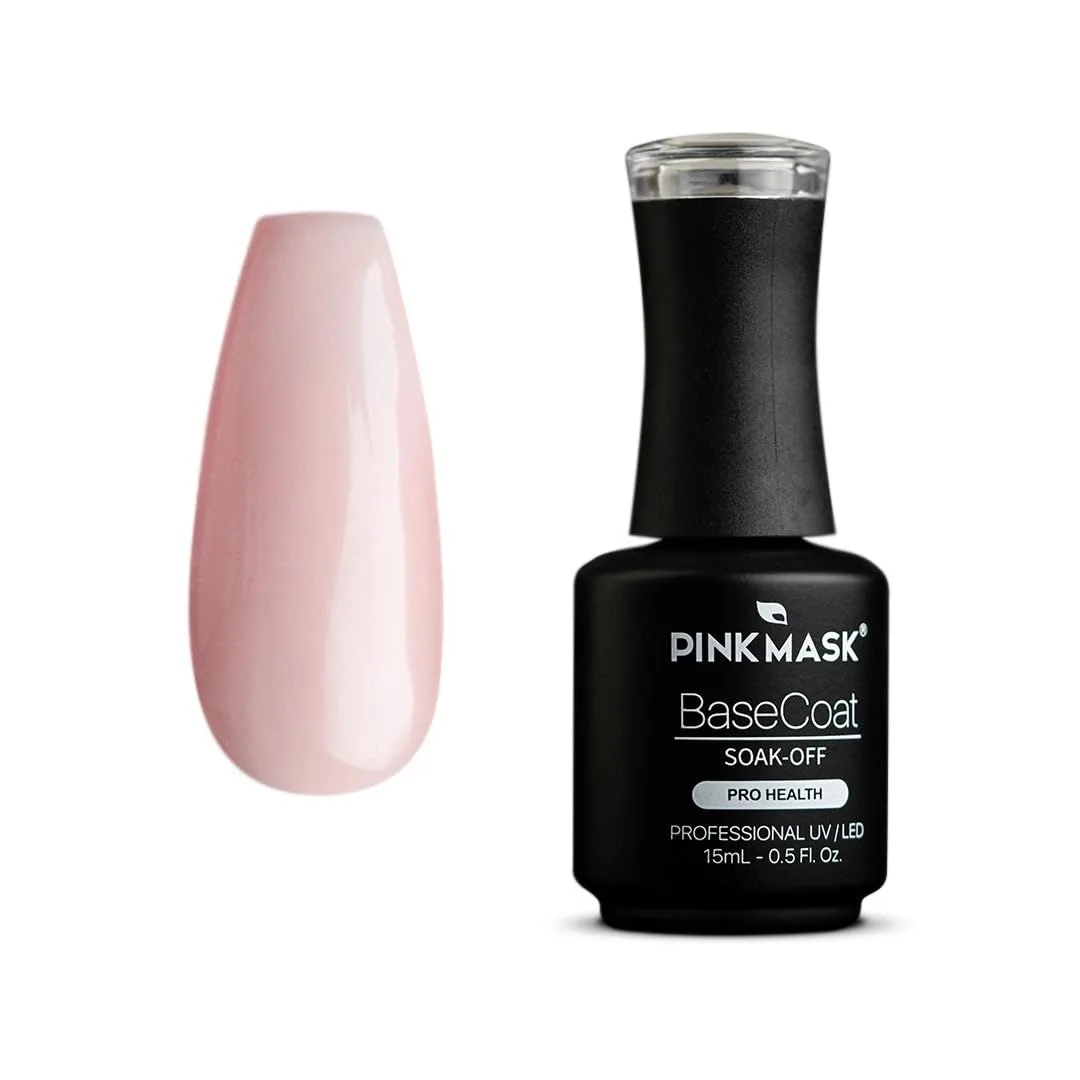 PINK MASK Gel Color- Base Coat- Corrective - Professional Polish Nail - 15 ml - 0.5 Oz - Gel Polish UV/LED