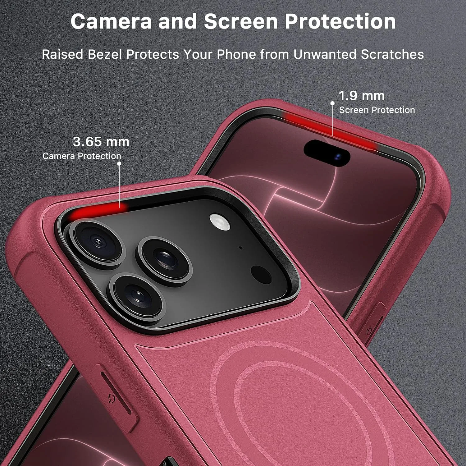 M MYBAT PRO for iPhone 18 Pro Max Case with Belt Clip Holster,Magnetic Case