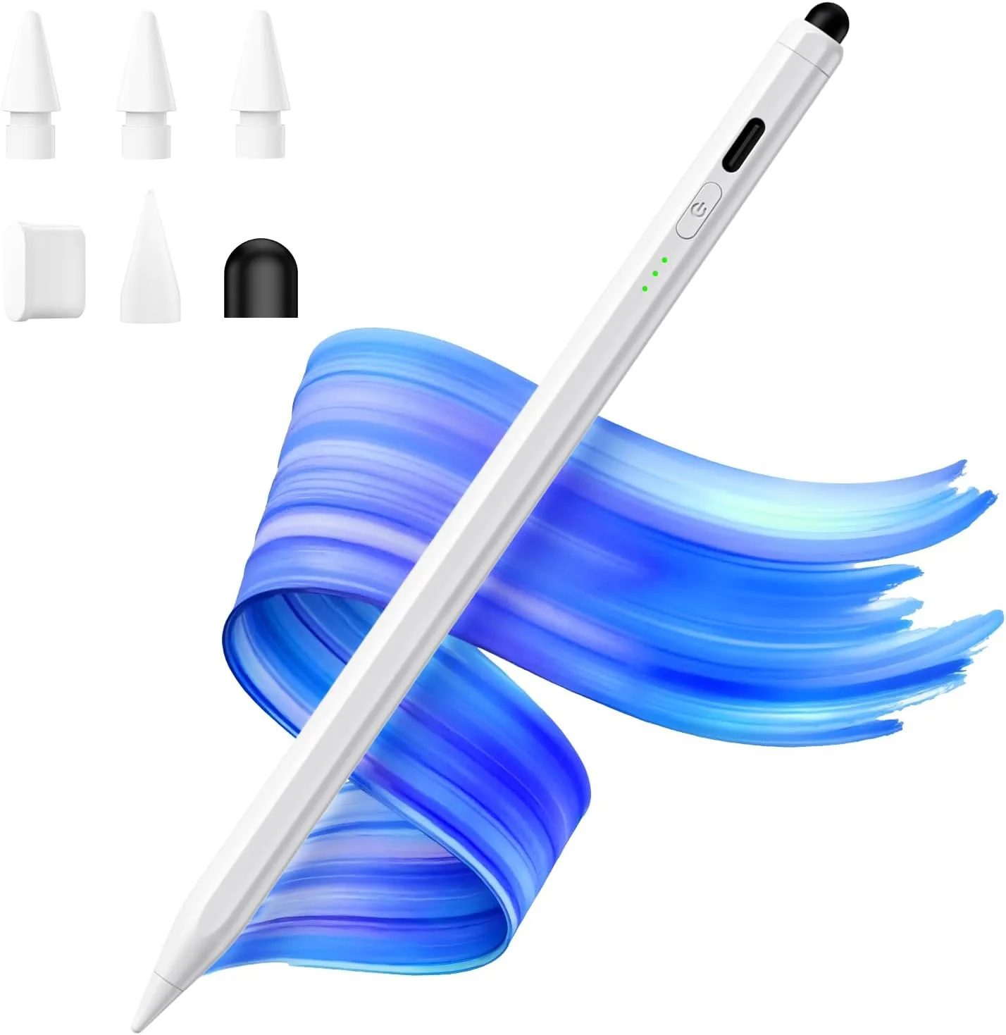 Lápiz táctil Hastraith Dual Tip para iPad 2018-2026 Blanco Cerámico