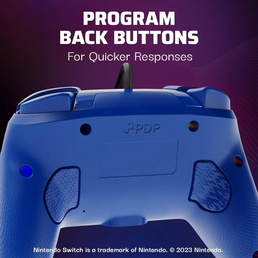 PDP Afterglow Wave Wired RGB Gaming Controller for Nintendo Switch 2, Lite