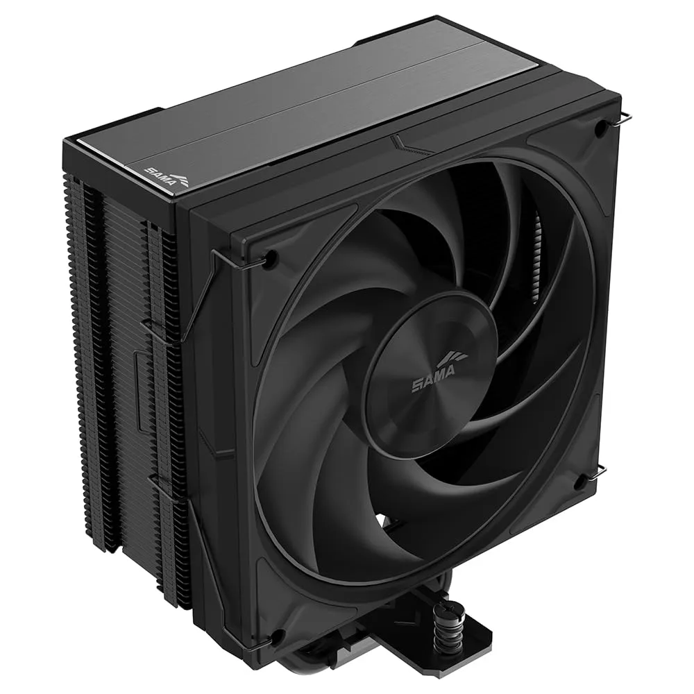 SAMA A40 Compact Tower CPU Air Cooler, Φ6mm*4 Heat Pipes, 240W TDP, Black