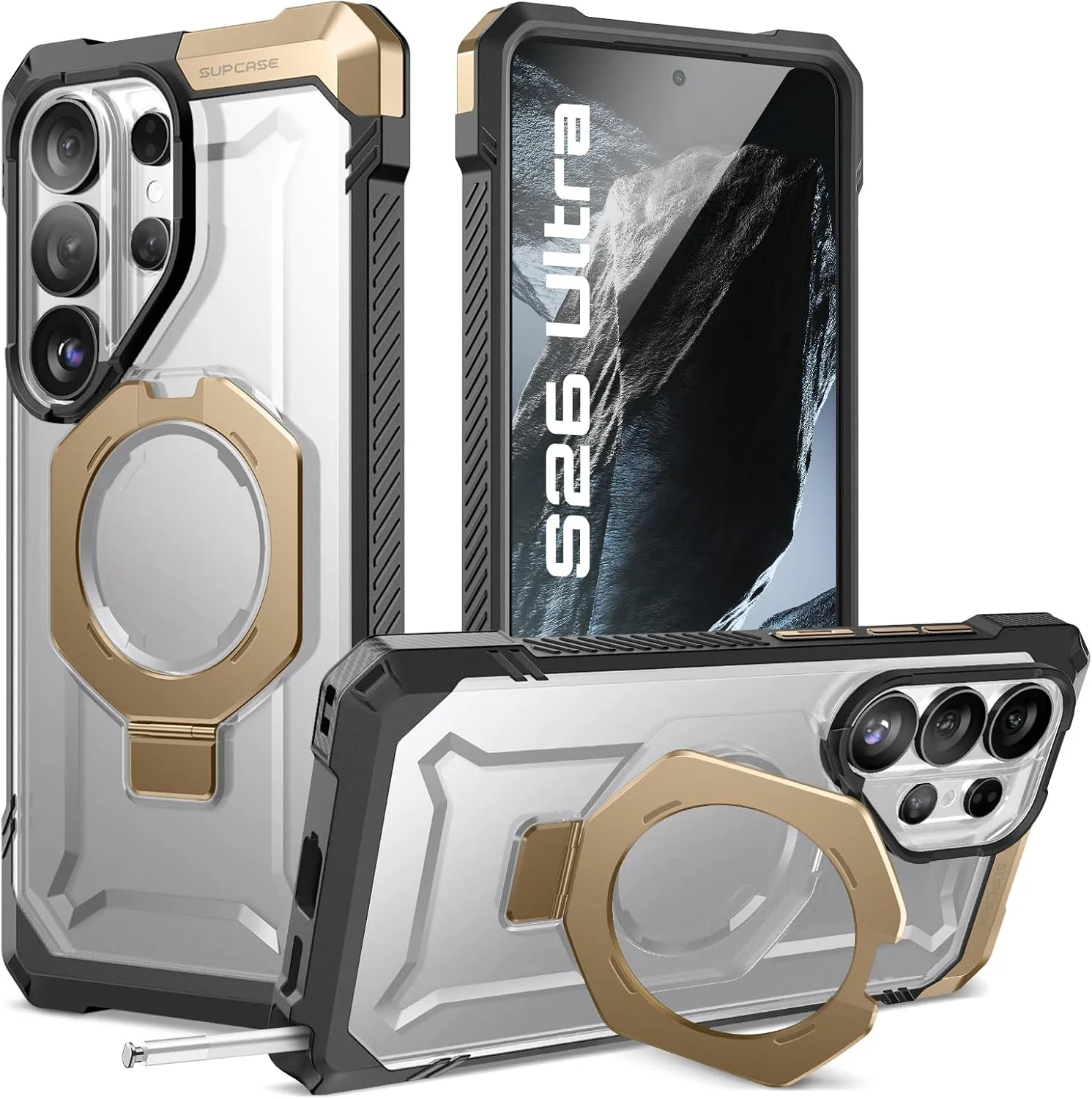 SUPCASE for Samsung Galaxy S26 Ultra Case with Built-in Stand, Desert