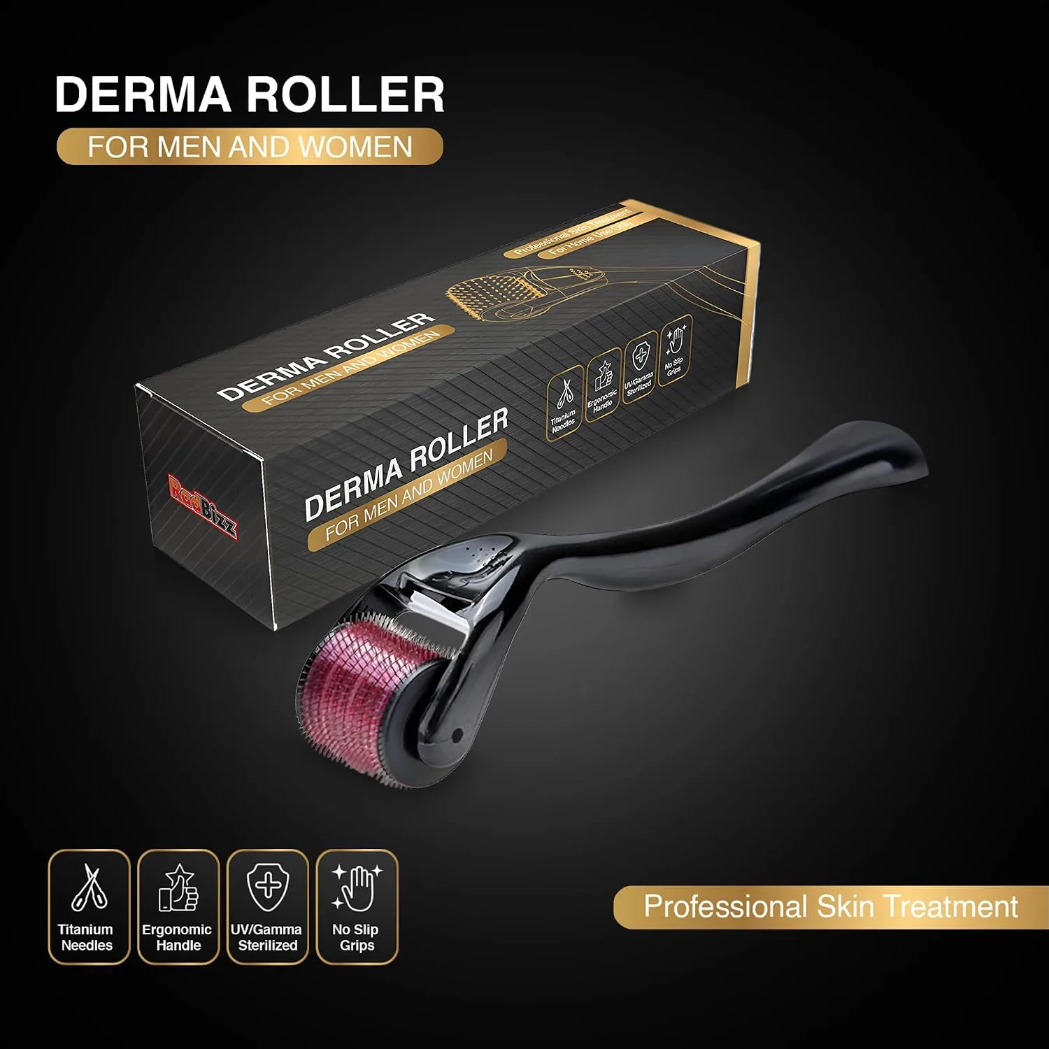 RadBizz Derma Roller and Storage Case - 0.25mm