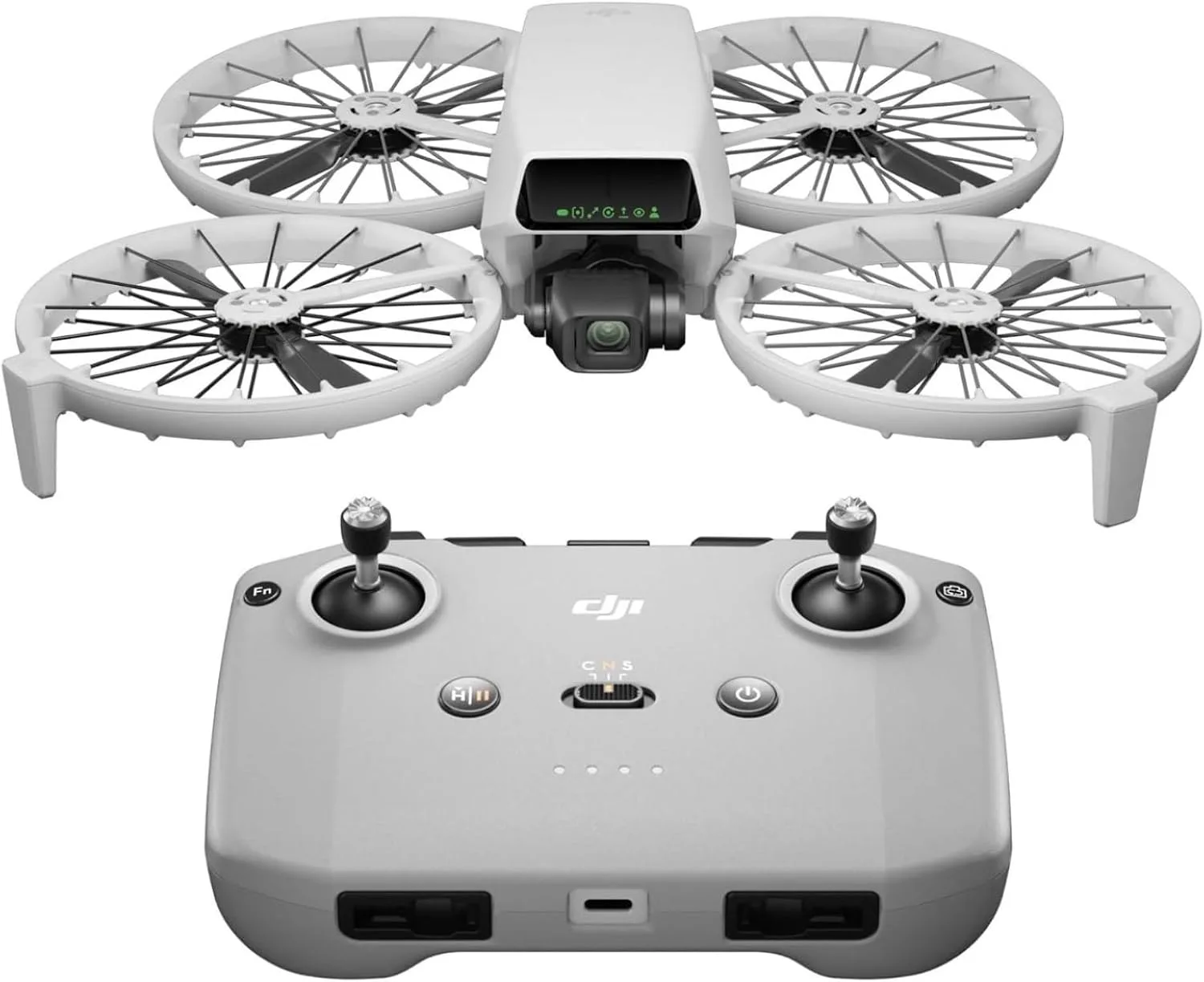 DJI Flip (RC-N3), Drone With 4K UHD Camera for Adults, Under 249 g, 3-Axis Gimbal Stabilization, 44000ft/13km Video Transmission, Palm Takeoff, Auto Return, Intelligent, 31-Min Flight Time