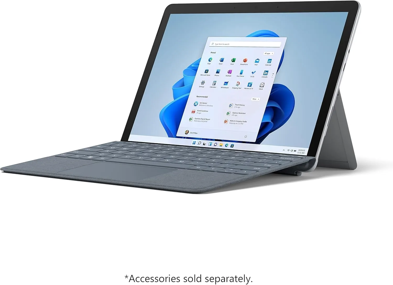 Microsoft Surface Go 3-10.5" Touch-Screen - Intel Pentium Gold-4GB Memory - 64GB SSD - WiFi - Platinum Windows 11 PRO (Renewed)