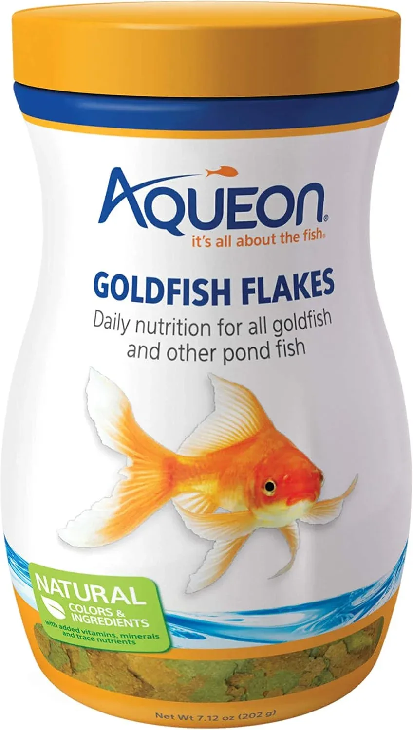 Alimento para peces Aqueon Goldfish Food Flakes 7.1 onzas