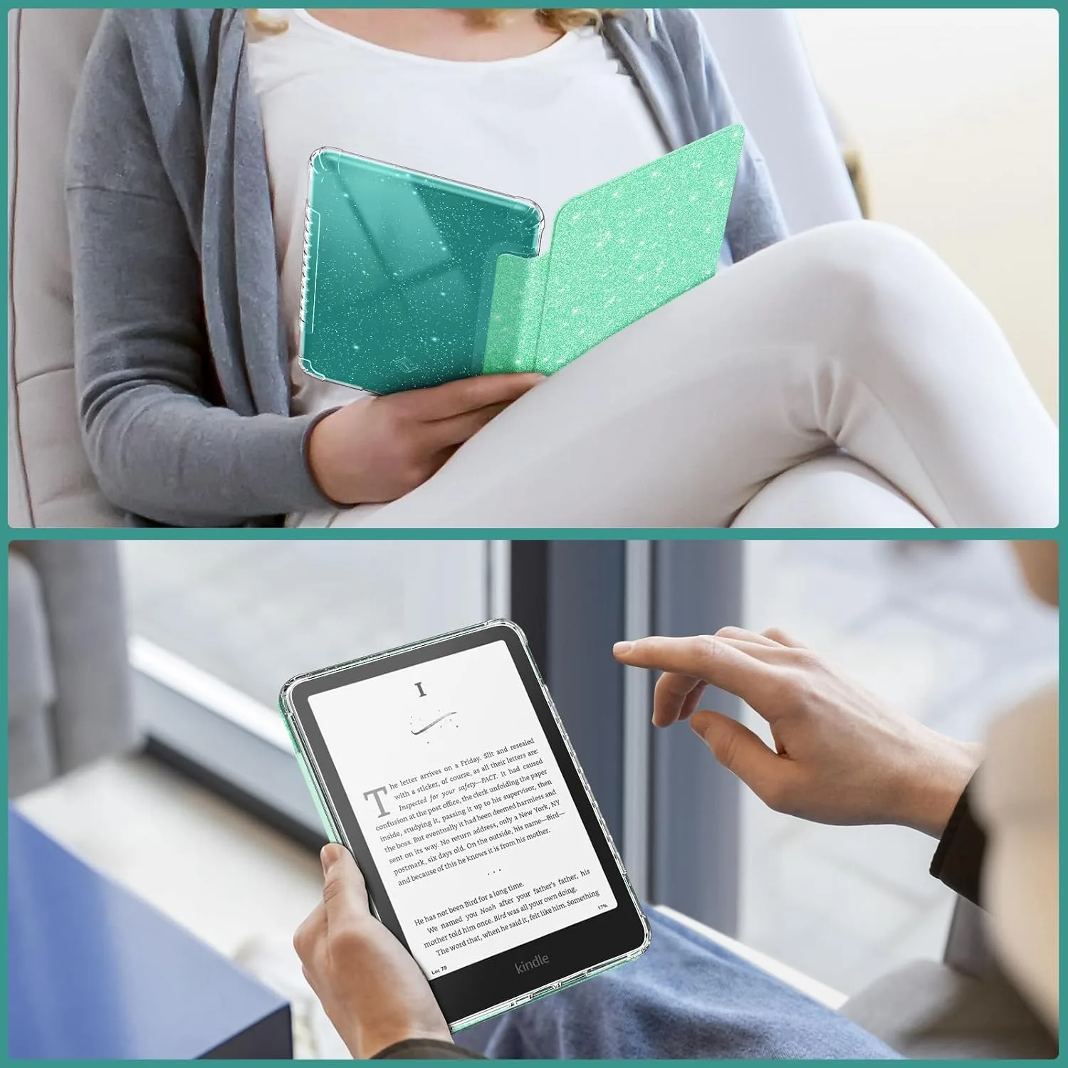 Fintie Clear Case for 7" Kindle Paperwhite 12th Gen 2024 & Kindle Colorsoft
