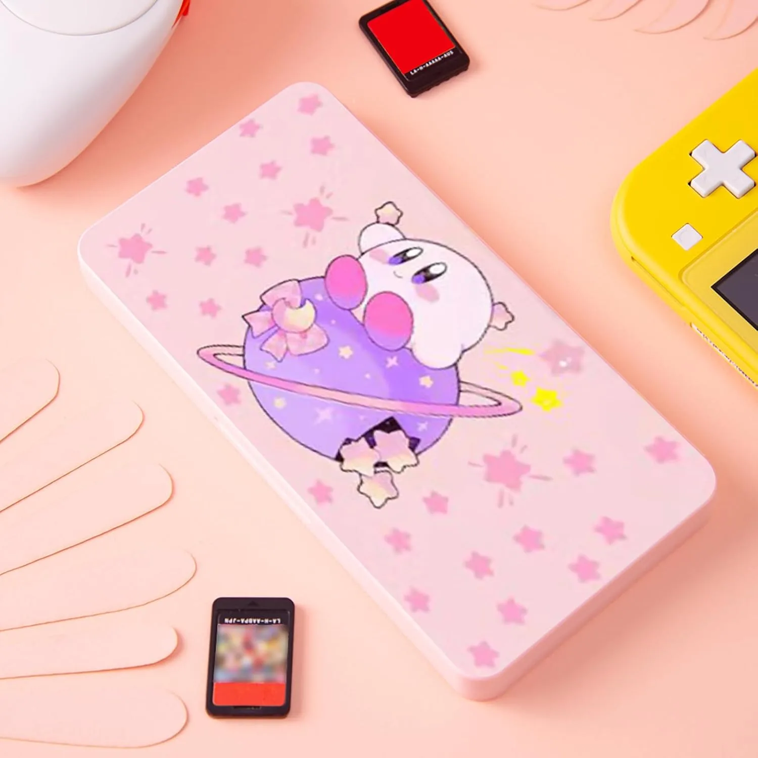 PERFECTSIGHT 48 Switch Game Card Case for Nintendo Switch OLED/ Lite, Cute 48 Switch 2 Game Holder Cartridge Case for Game Cards and SD Cards, Kawaii Portable Compact Storage Box, KB