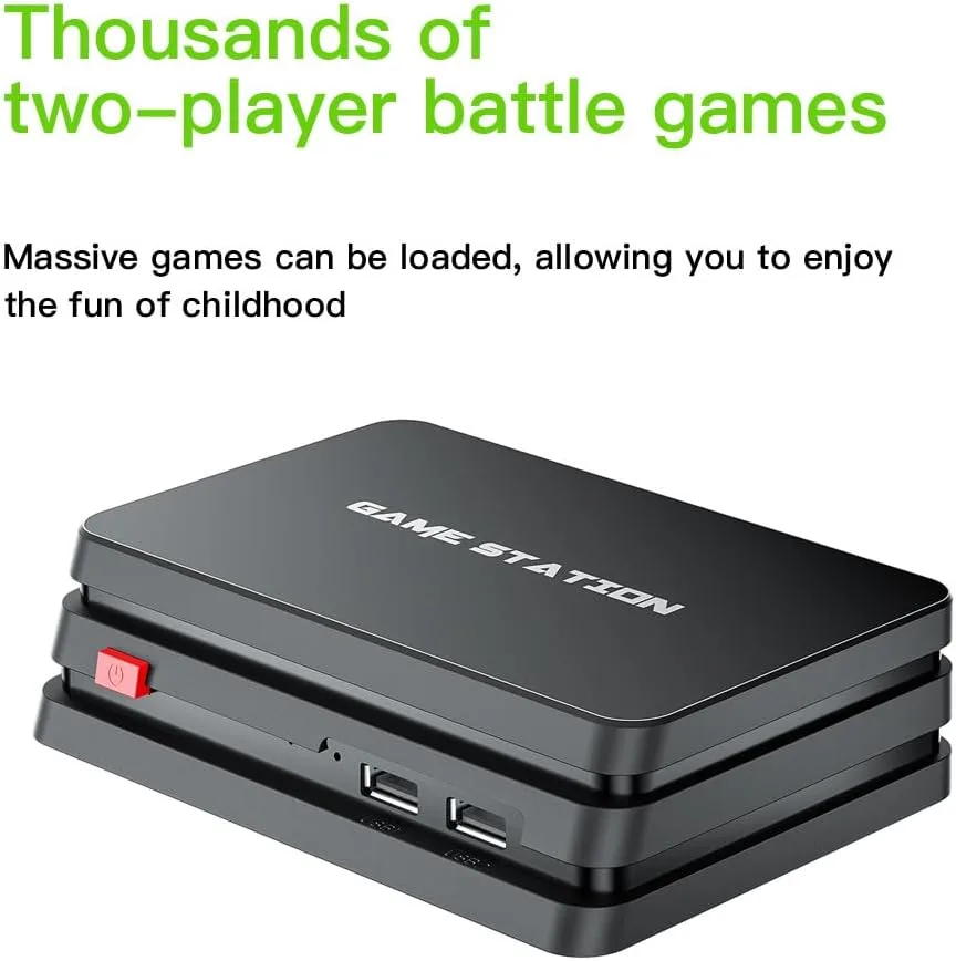 Mini Arcade Game Console Full HD Video Games Box 10000 Games with Two Cable Gamepads