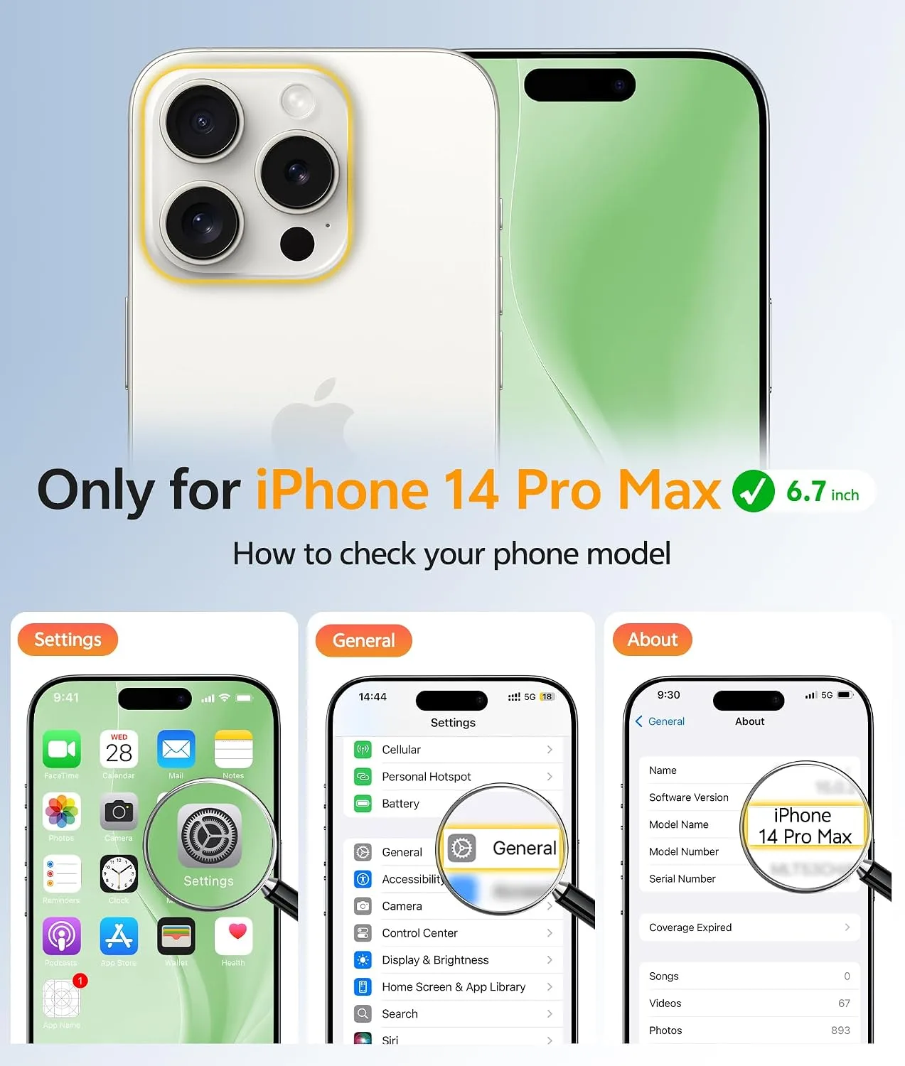 FNTCASE for iPhone 14 Pro Max Case, Fit for Magsafe, Light Moss