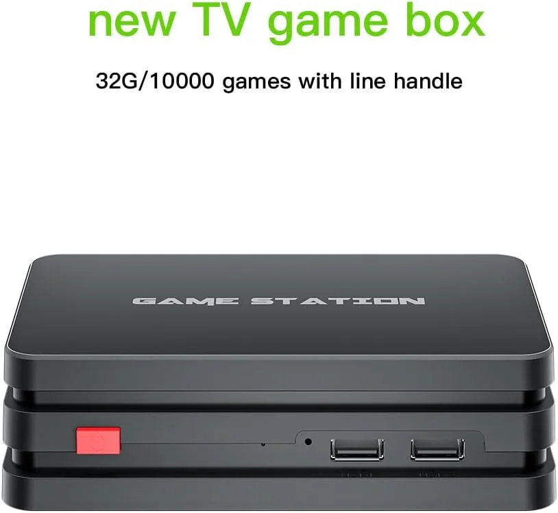 Mini Arcade Game Console Full HD Video Games Box 10000 Games with Two Cable Gamepads