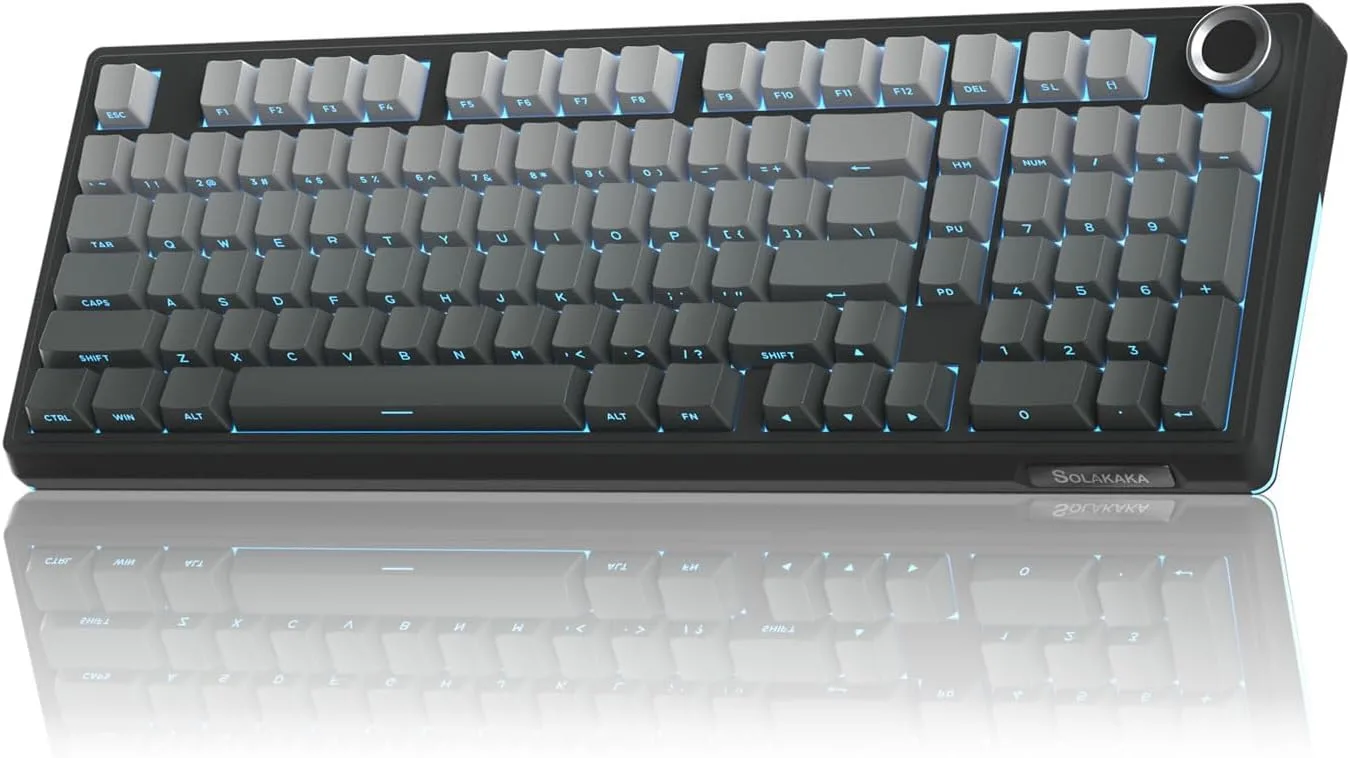 Teclado Gamer Solakaka KI99 Pro 96% Wireless RGB Hot-Swappable Negro Degradado Versión No Silenciosa