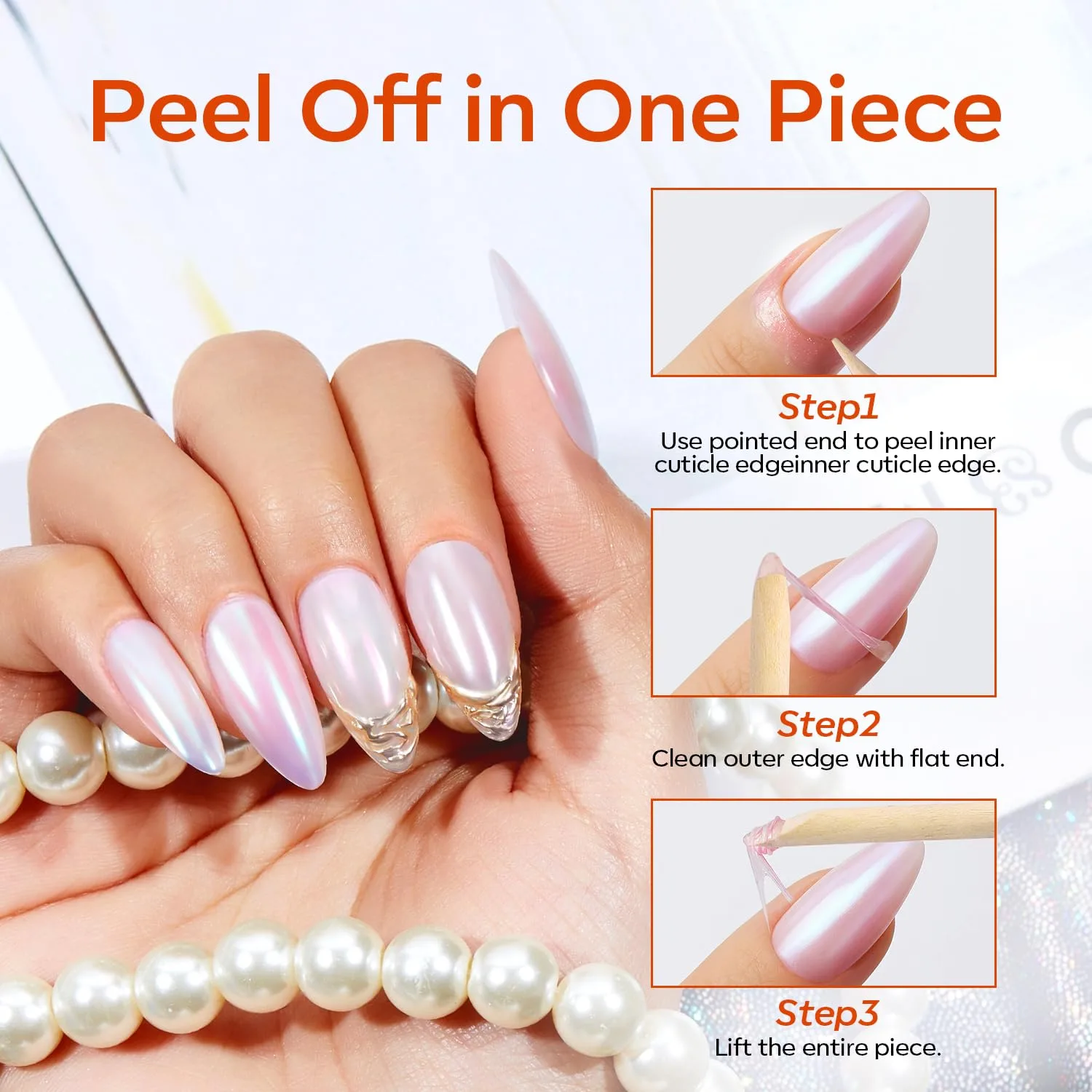 modelones Liquid Latex for Nails, 2 pcs Peel Off Gel Nail Polish Barrier