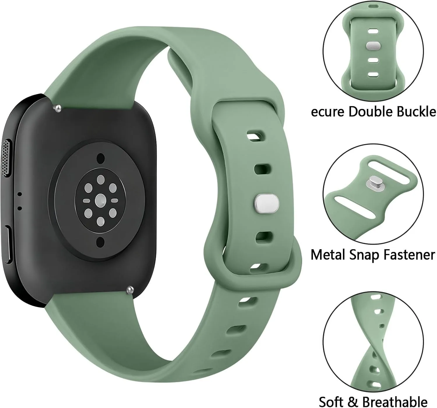 Vancle Veryfit Smart Watch Bands, for VeryFit IDW13 IDW16 IDW19 IDW26 IDW28 Soft Silicone Adjustable Straps