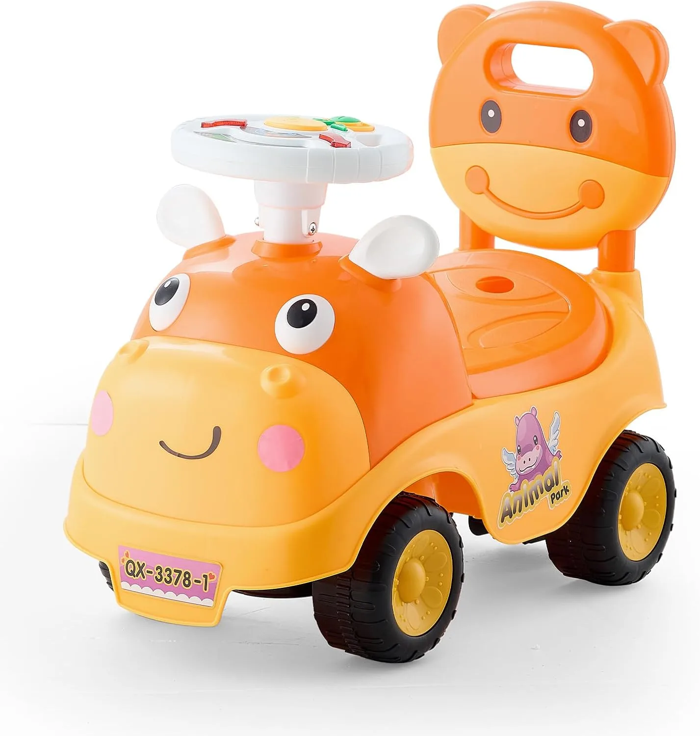 Auto para niños Vevor Ride On Push Car amarillo 19-36 meses