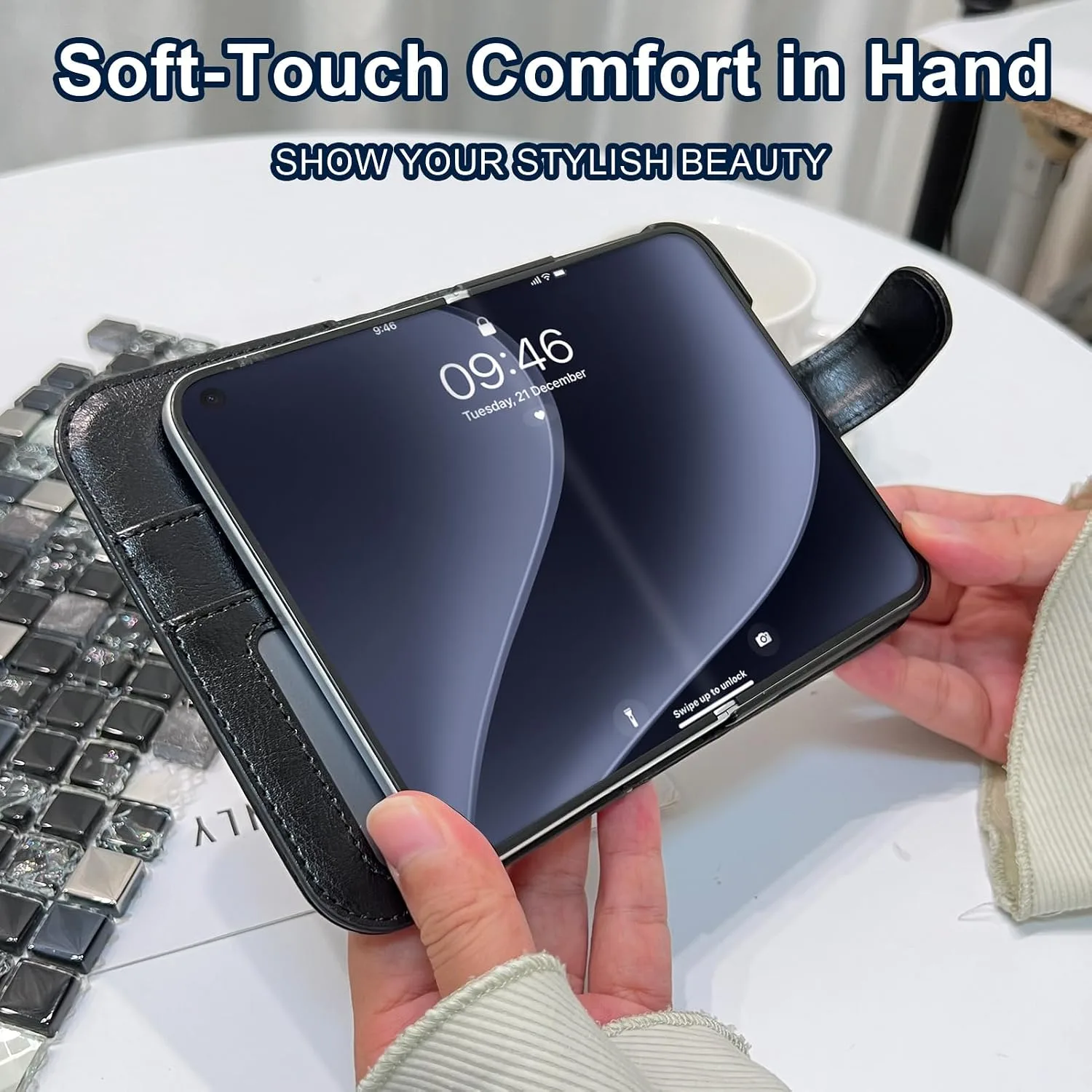 Wallet Phone Case Crafted for iPhone Duo Black