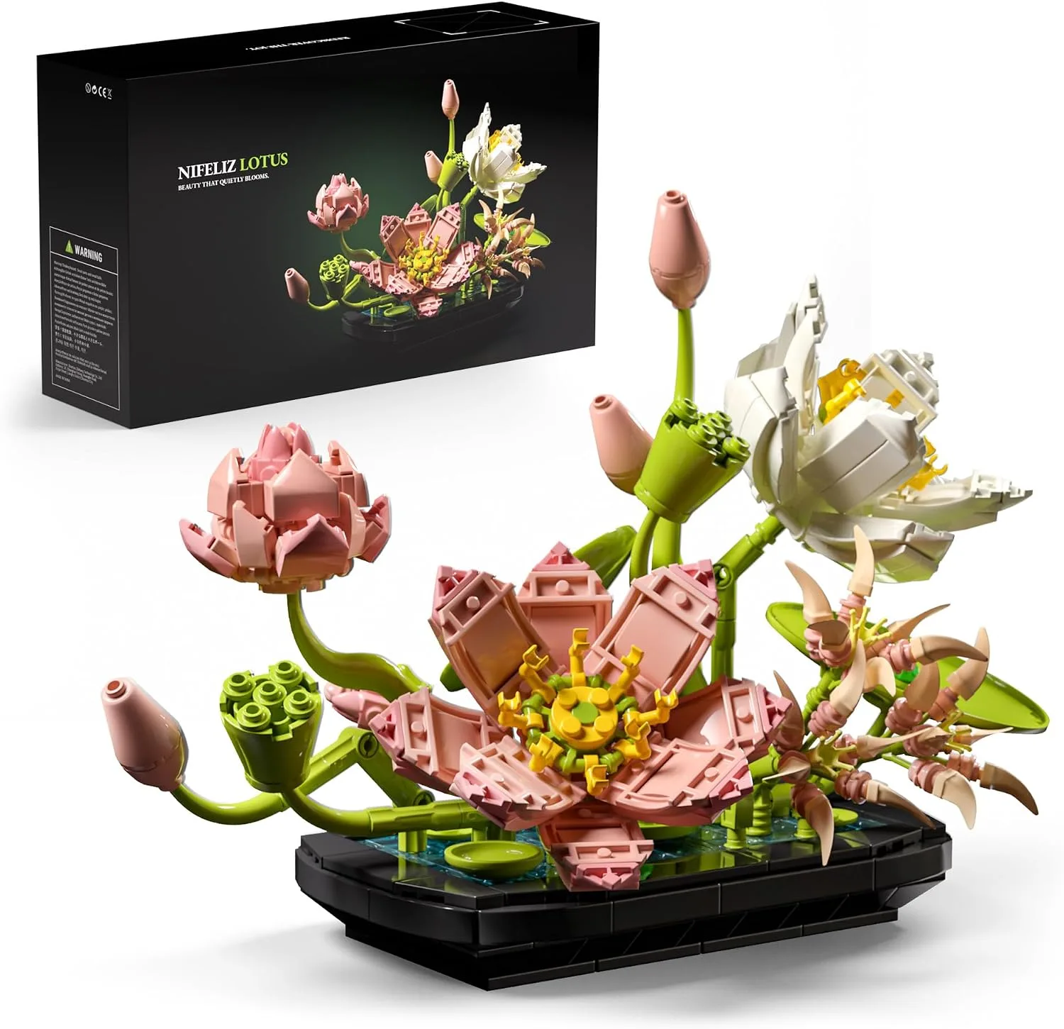 Nifeliz Lotus Flower Building Set, NF10334