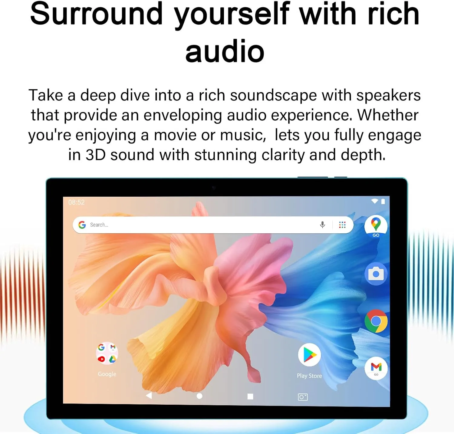 2 in 1 Tablet 10 Inch Android 15 Tableta, Tablets with Keyboard Mouse Case Stylus, 8GB RAM 32GB ROM Supports 1TB Expansion, 2MP+8MP Dual Camera Quad Core Processor 6000mAh Battery 10.1 IN FHD Tab Navy