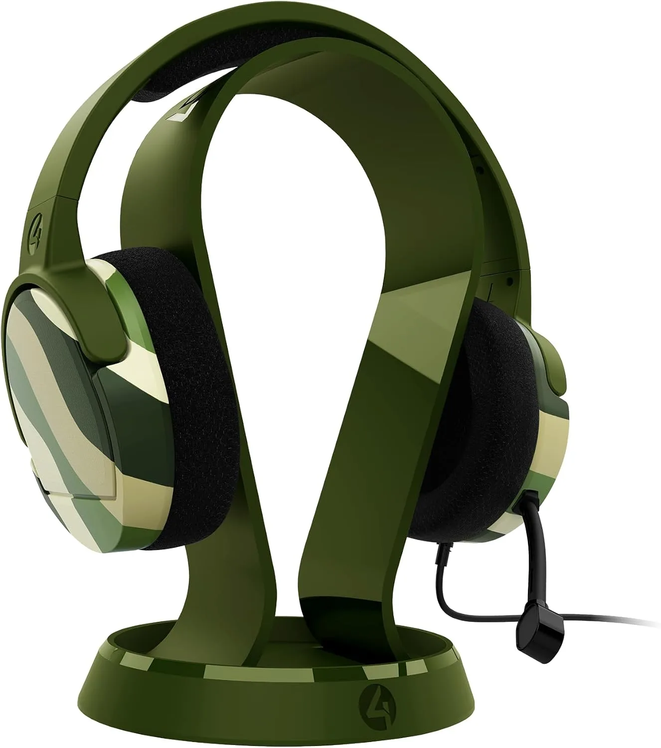 4Gamers Panther Wave Forest Gaming Headset & Stand, Multi-Format Compatible