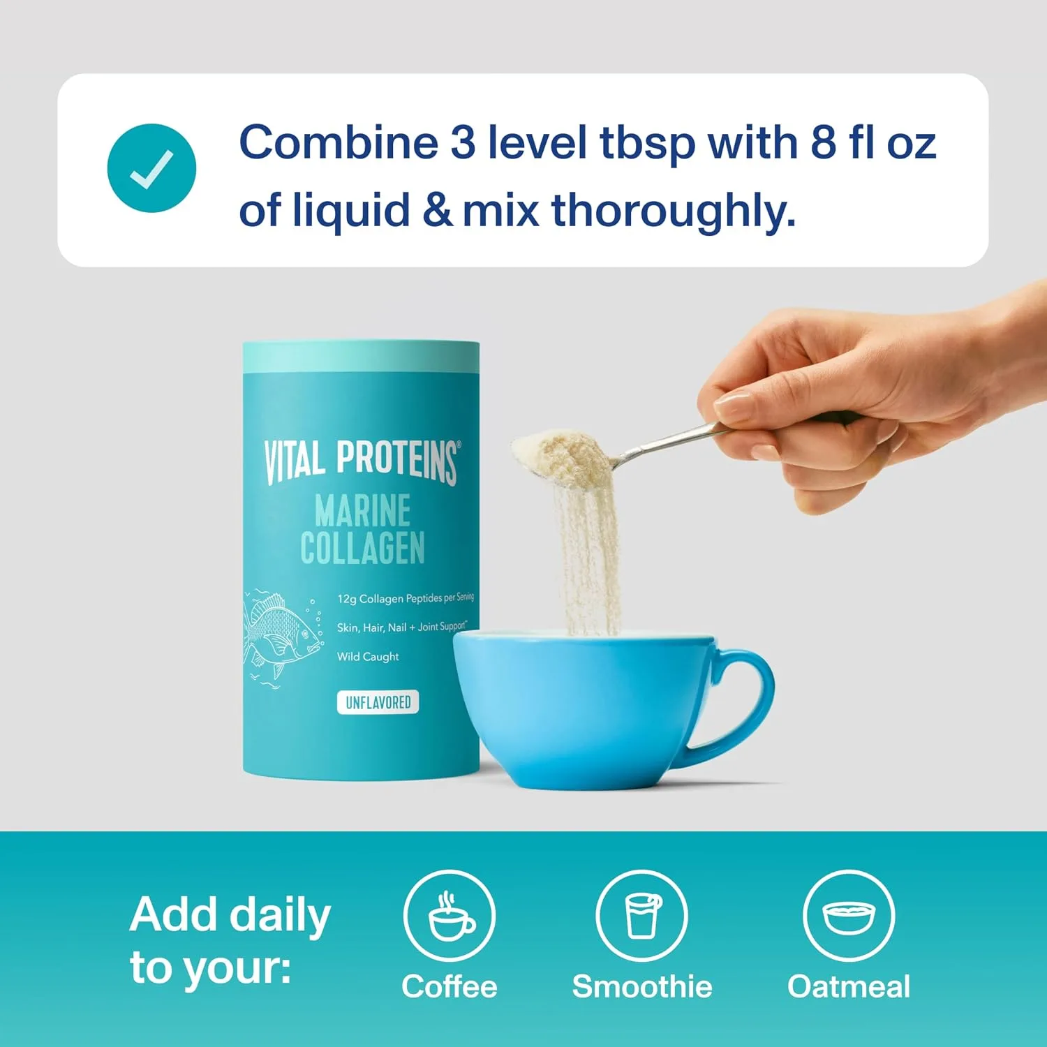 Vital Proteins Marine Collagen Peptides Powder Supplement, 7.8oz