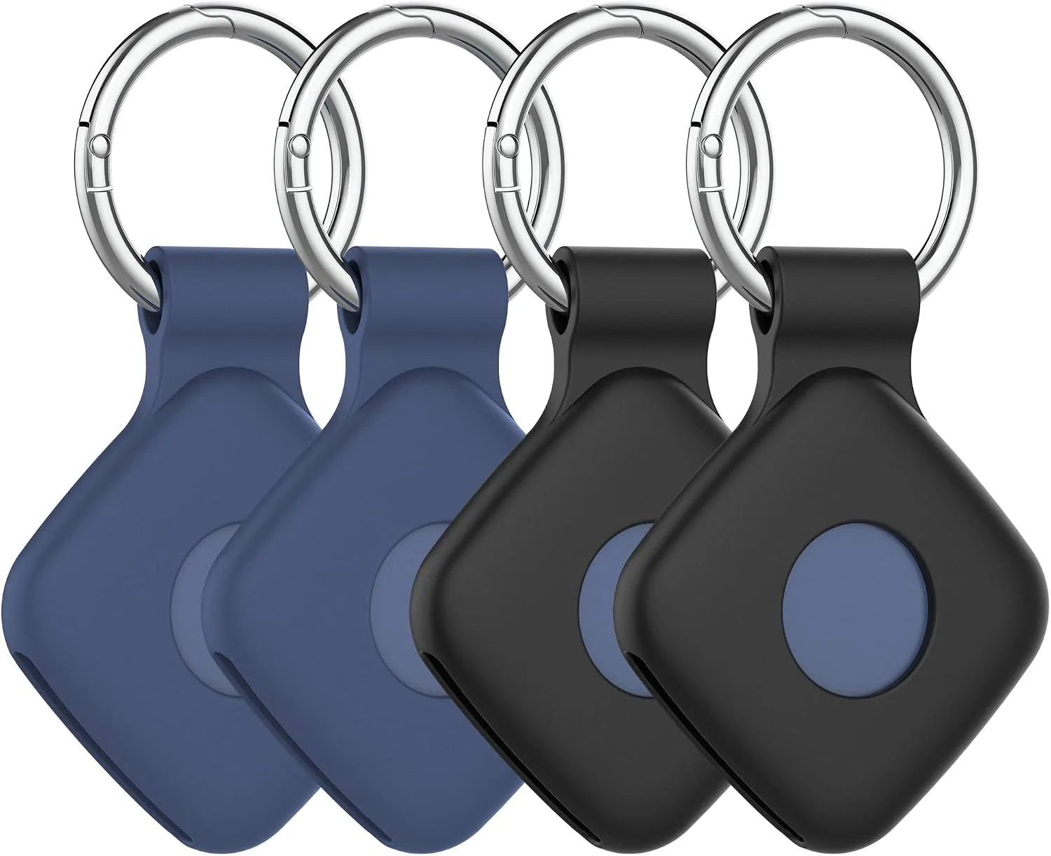 Funda de silicona DDJ para UGREEN Tracker Tags con llavero 4 unidades
