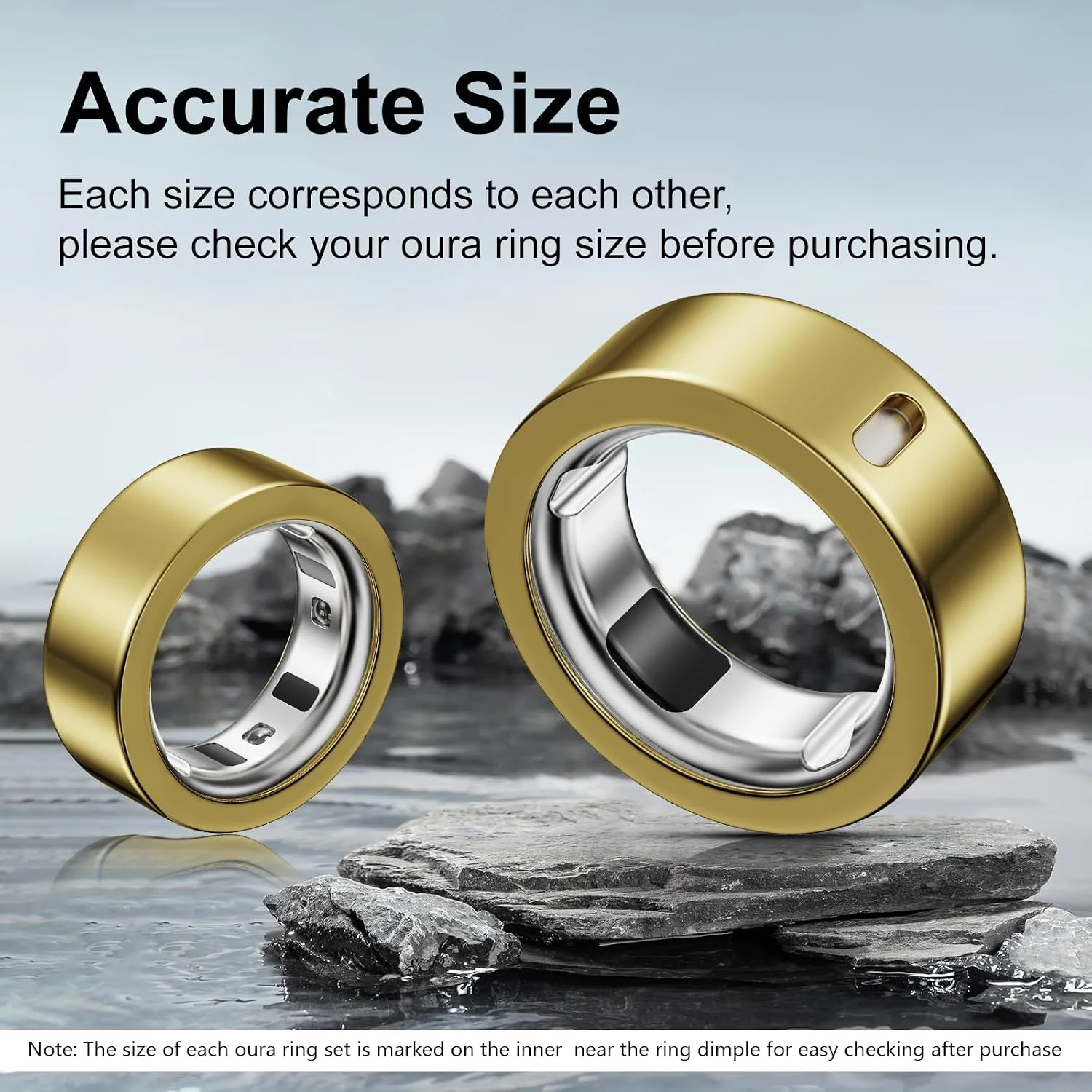 5 Pack Covers Compatible with Oura Ring 4/Oura Ring 3-Size 8