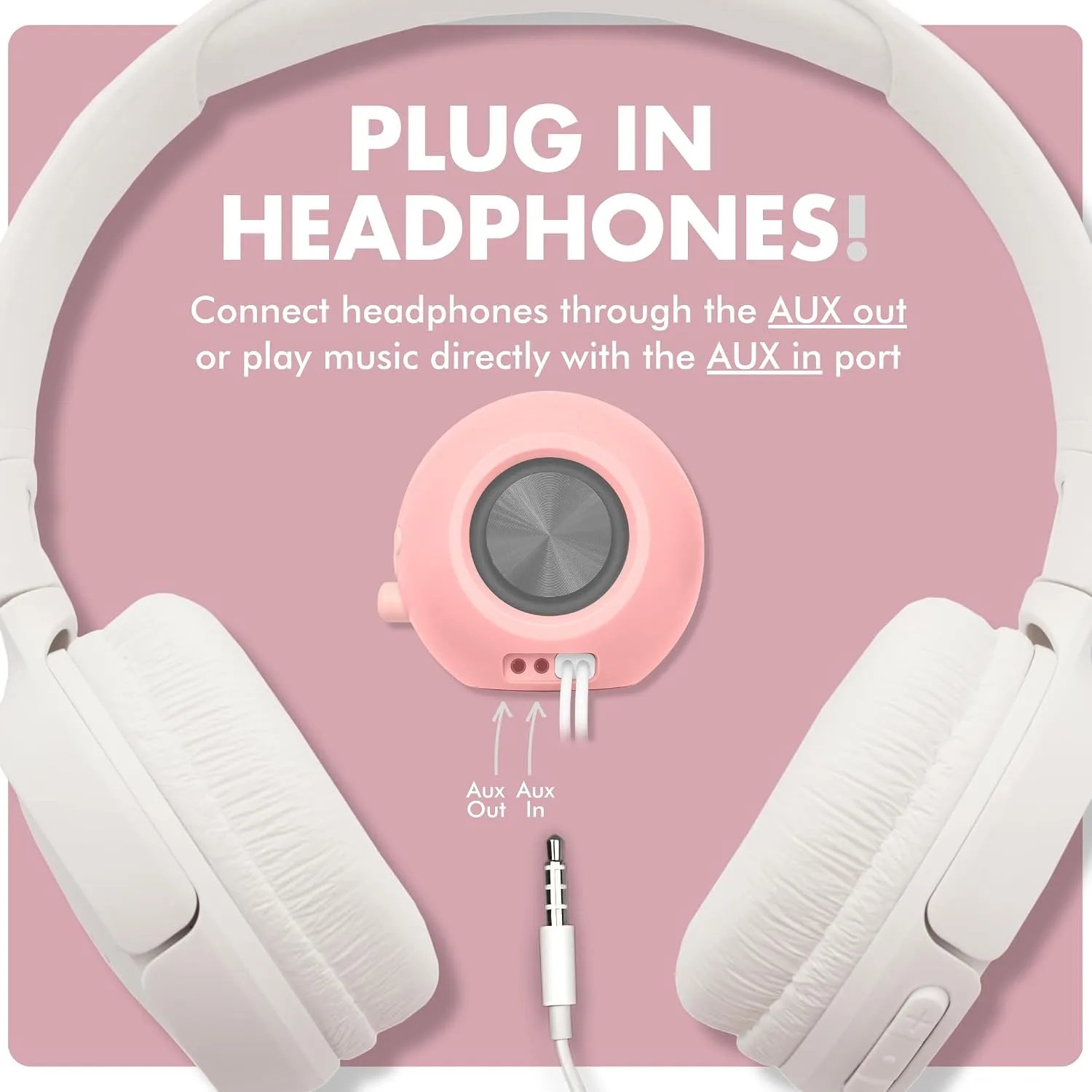 X9 Performance Computer Speakers for Desktop PC with RGB Lighting, Bluetooth, USB, and AUX - Triple Mode Connection, Dual 2.25" Drivers for Work and Play, Bluetooth Desktop Speakers for PC - Pink