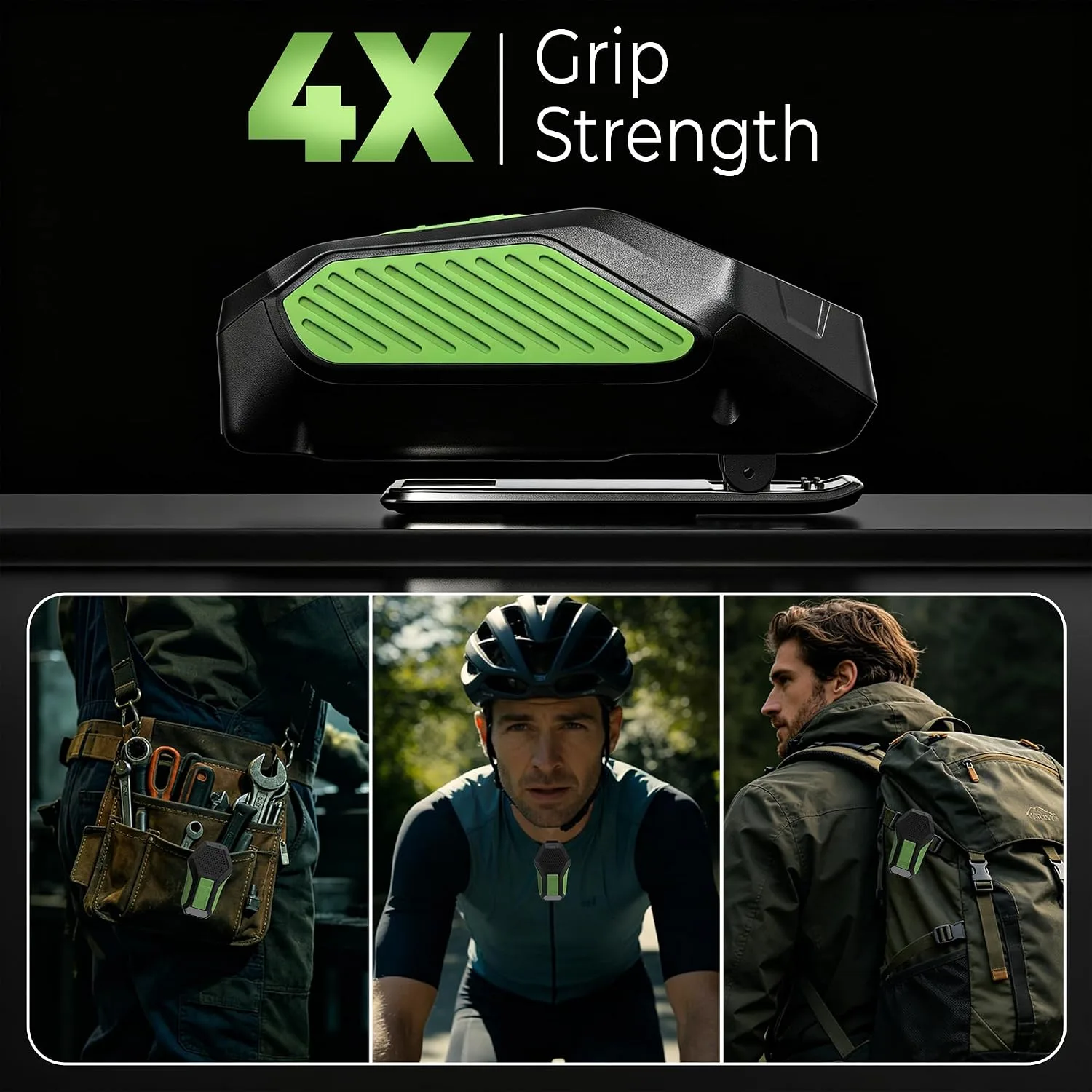 Clip-on Wearable Bluetooth Speaker, Built-in Mic, Light & Warn Lamp