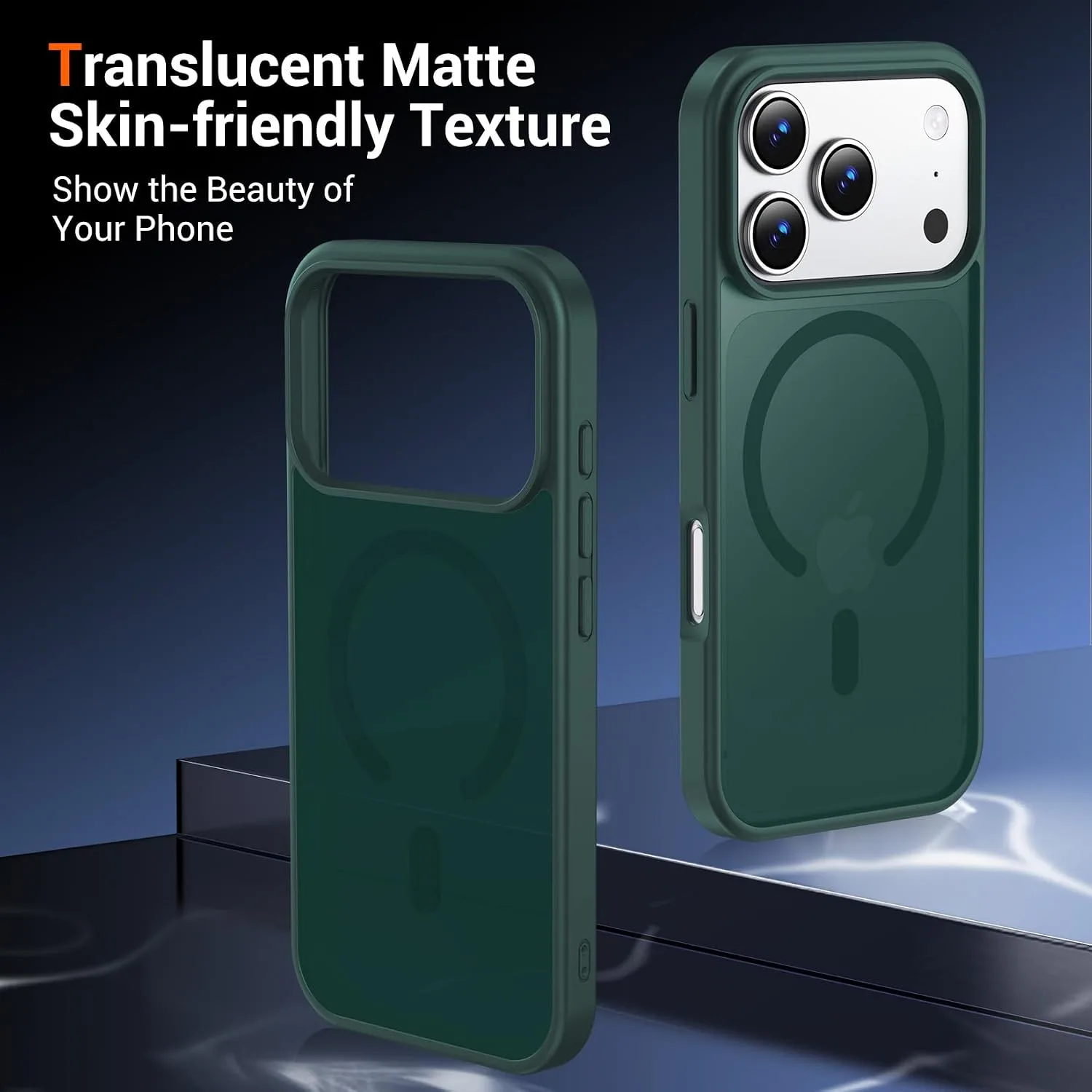 Temdan foriPhone 18 Pro Max Case/iPhone 17 Pro Max Case, Forest Green
