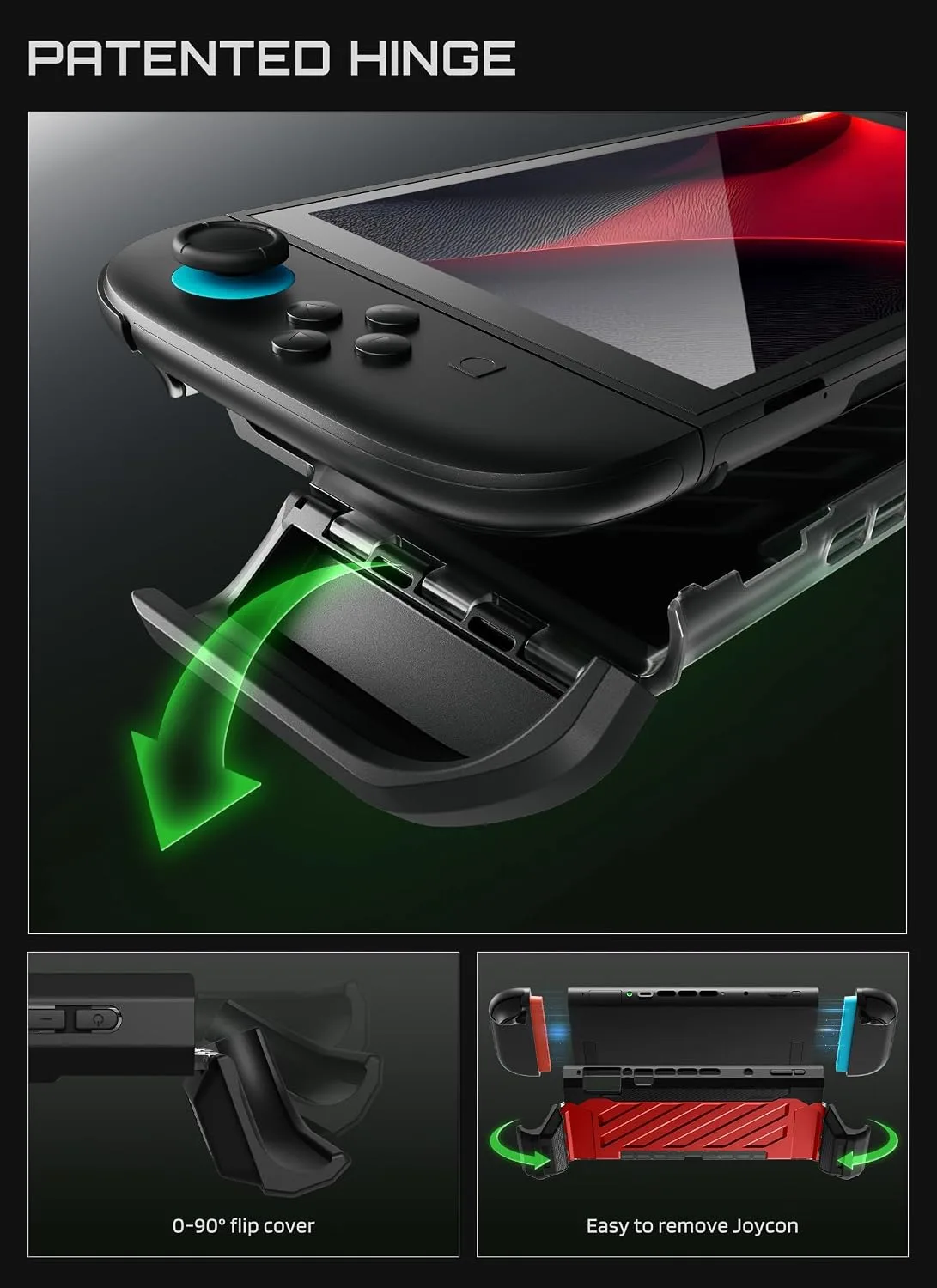 SUPCASE for Nintendo Switch 2 Case 2025, Joy Con Remove Friendly, Red