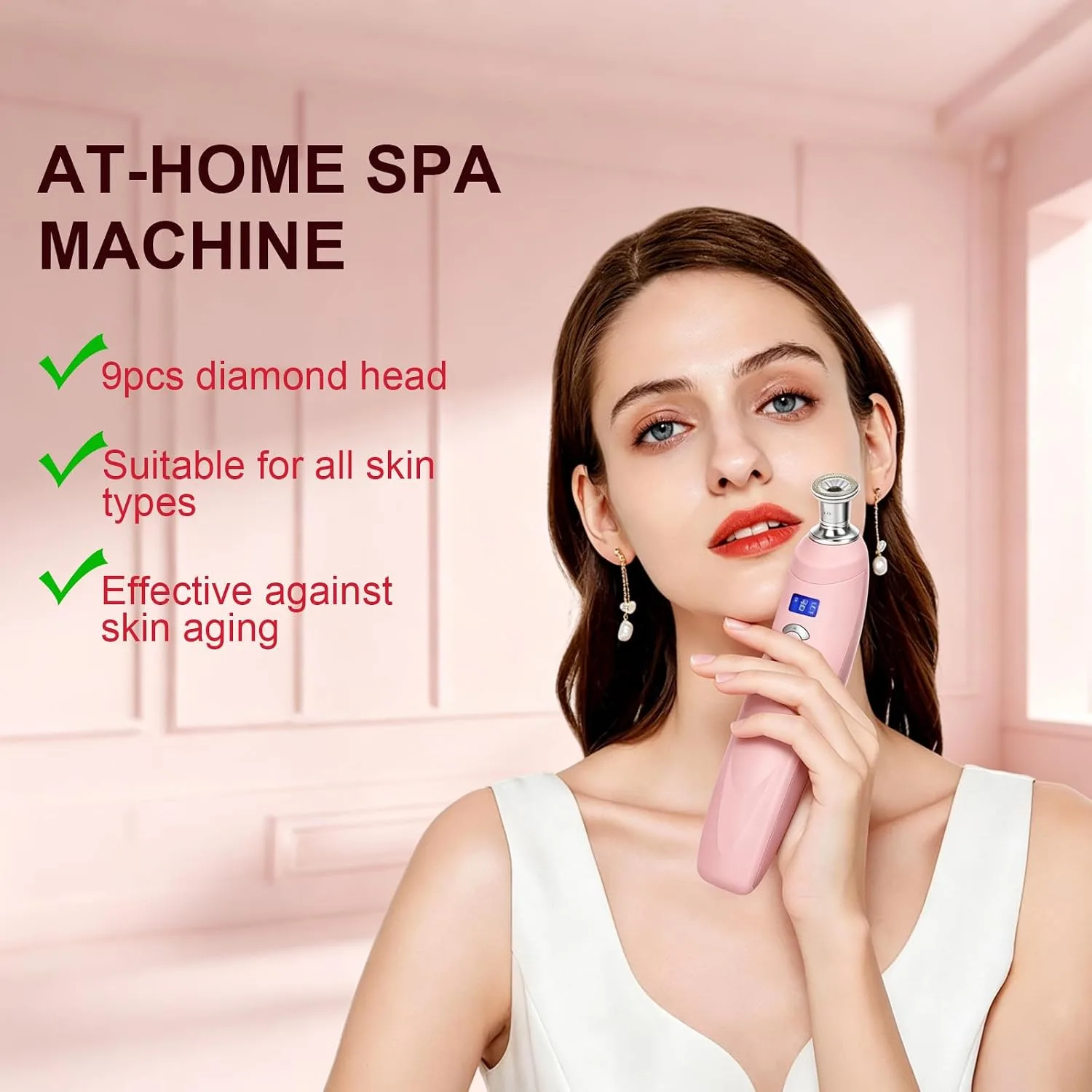 Portable Microdermabrasion Machine Professional for Women Home Travel Use