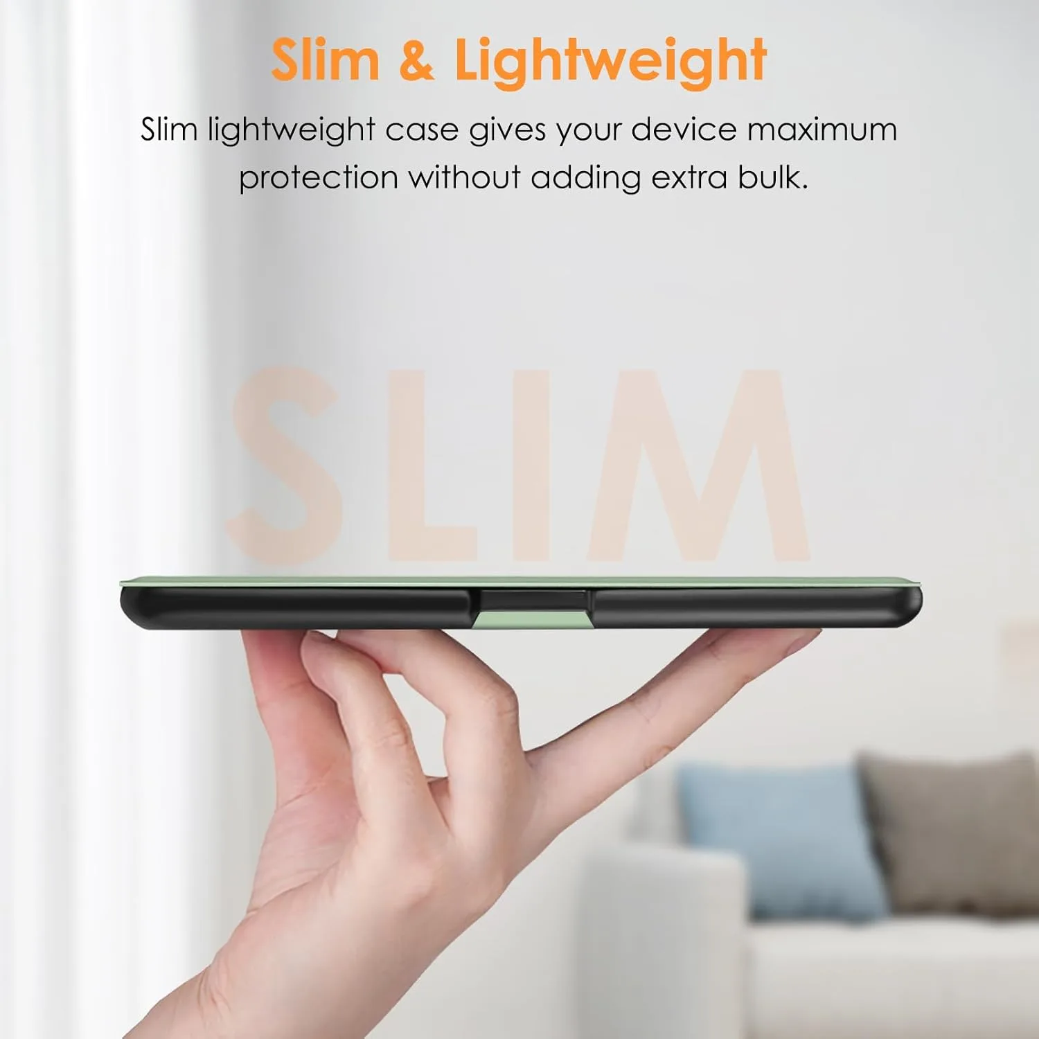 Fintie Slimshell Case for 6" Kindle 2024/2022 11th Generation, Agave Green