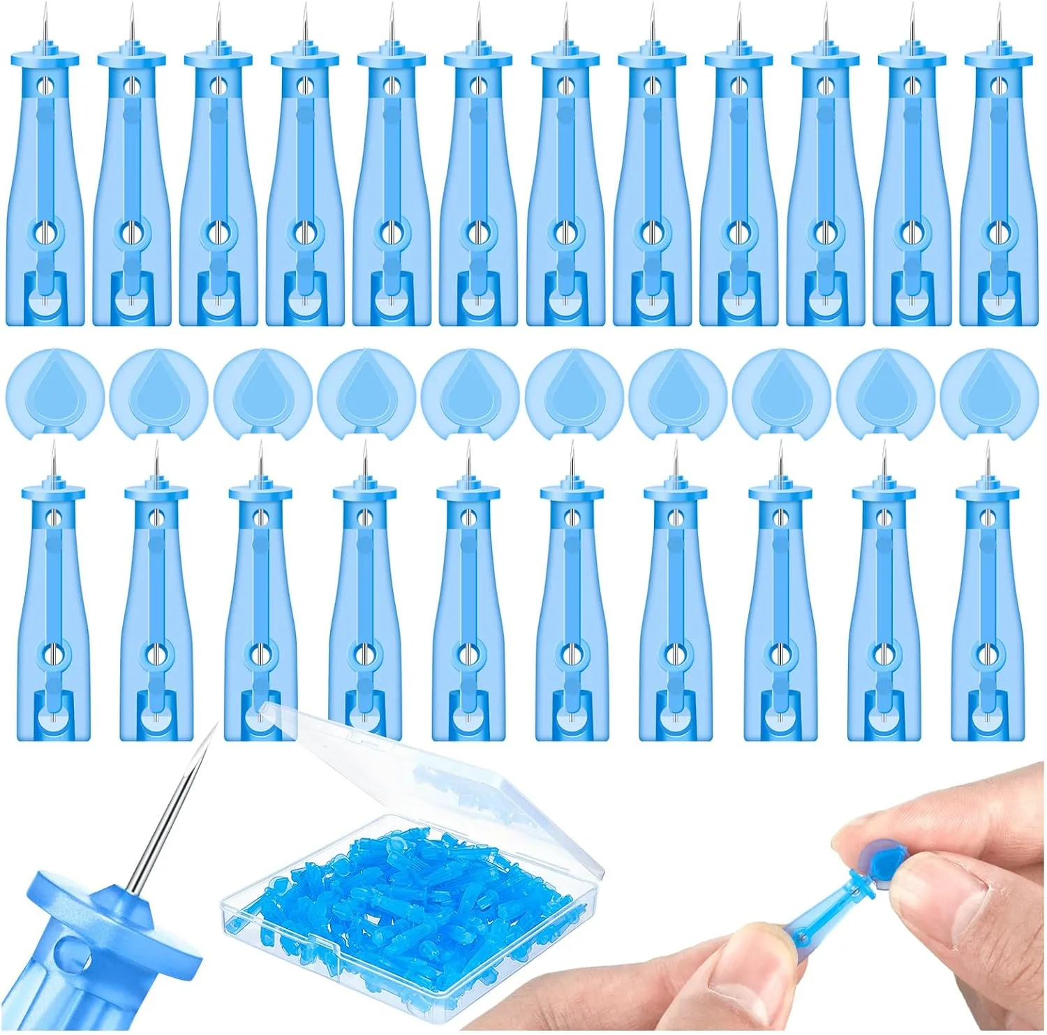 Lancetas para extracción facial Hfyhwt 100 unidades desechables